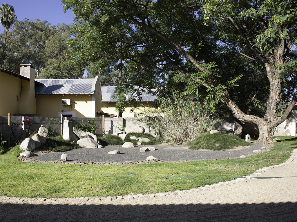Our garden is peaceful and secluded