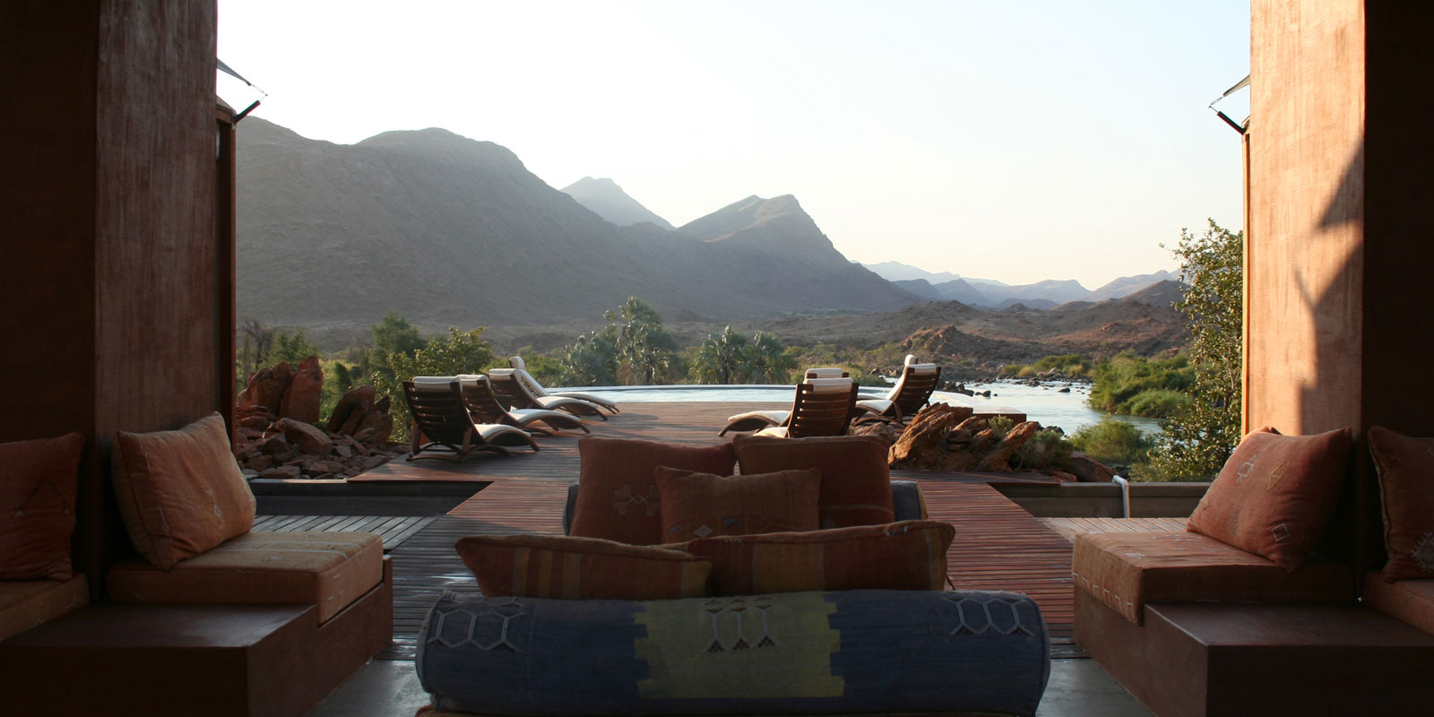 Lounge areas with stunning views