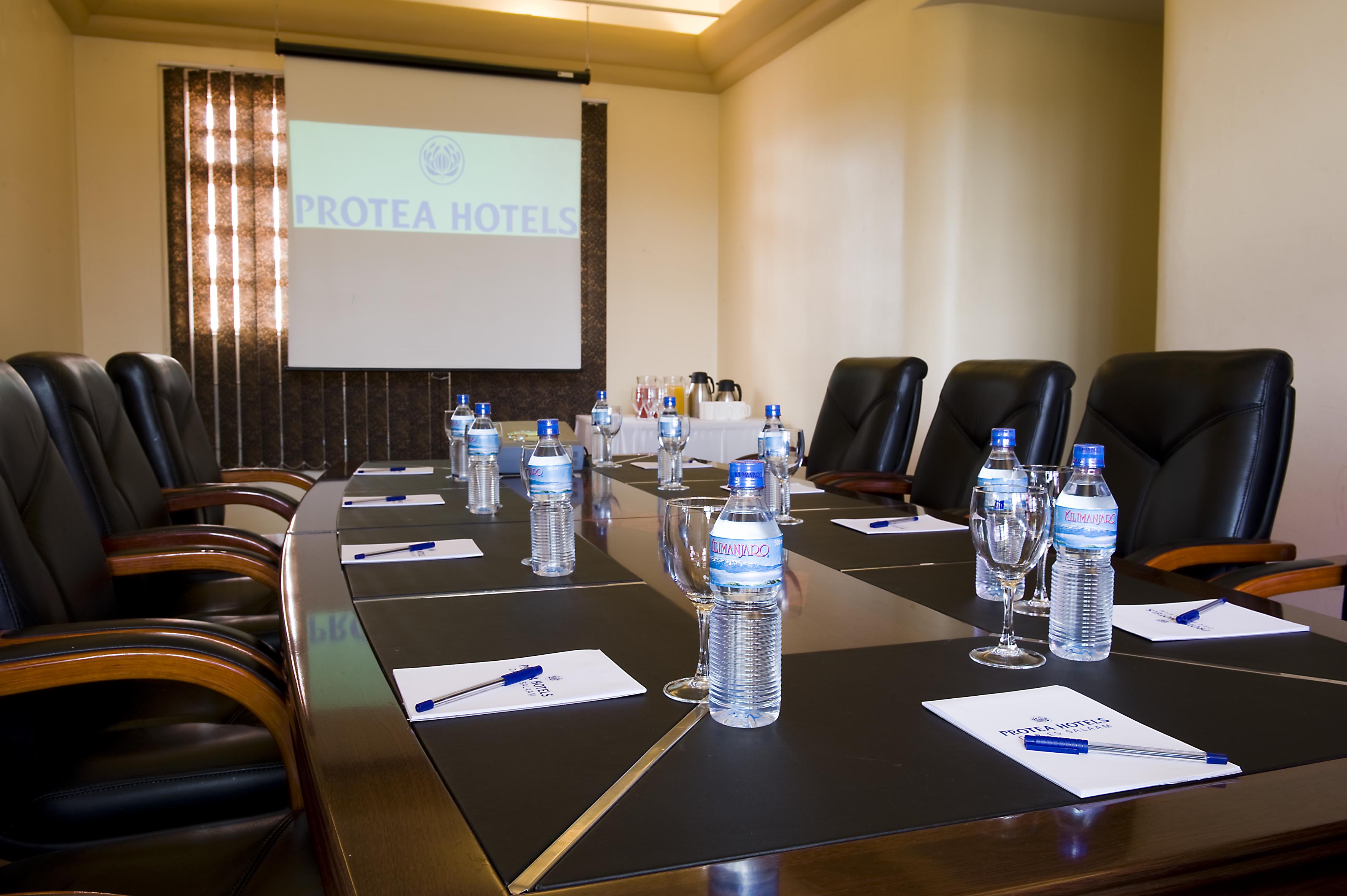 Five function rooms with standard equipment.