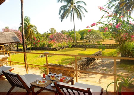 Mafia Island Lodge gardens