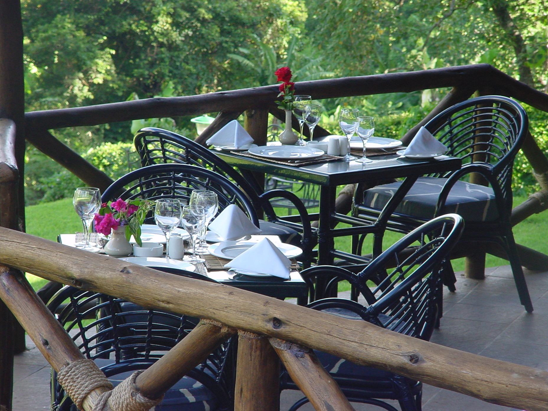 The patio is the ideal venue for al fresco dining or simply enjoying the views over afternoon tea or sundowners. 
