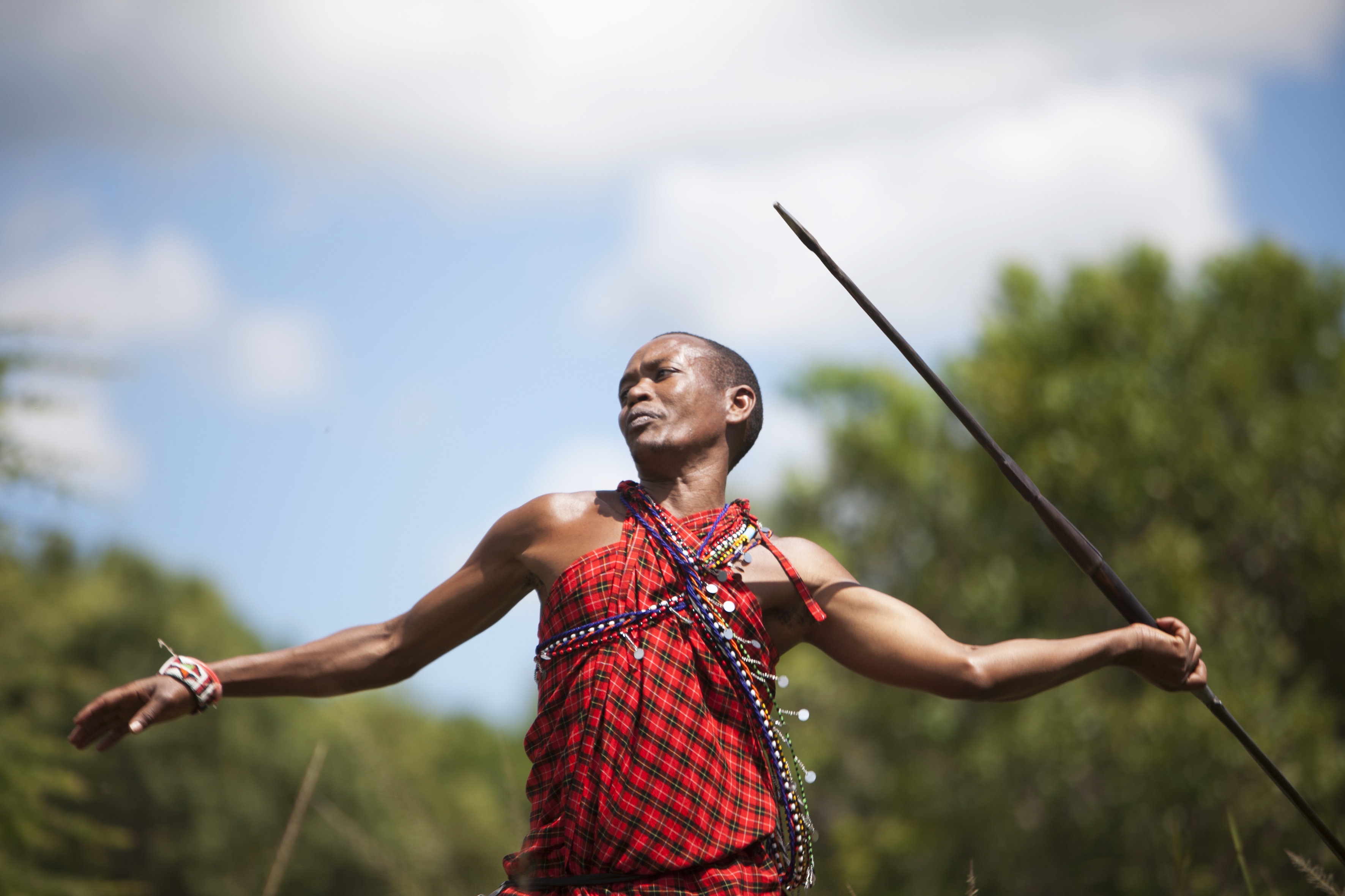 Masai spear-throwing