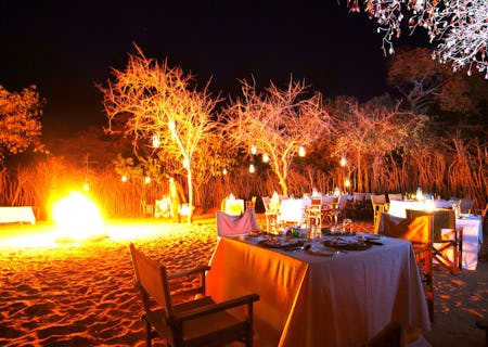 Boma dinner under the stars