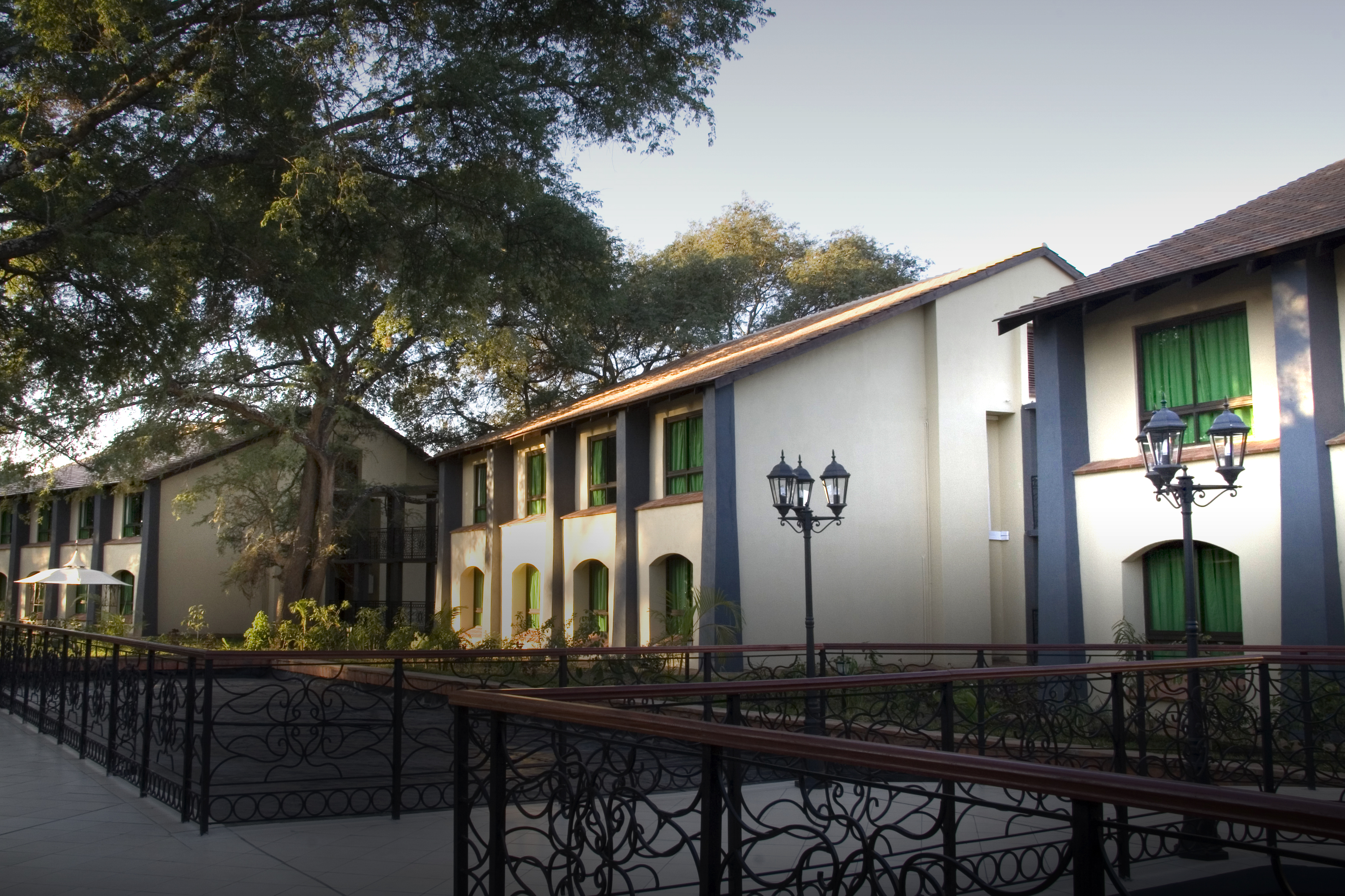 On the outskirts of Livingstone lies a hotel that is just as worthy of marvel as the epic natural wonder that lies next to it .