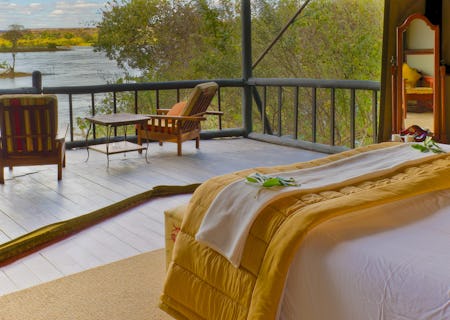 View from one of our Seven Rooms overlooking the Zambezi River