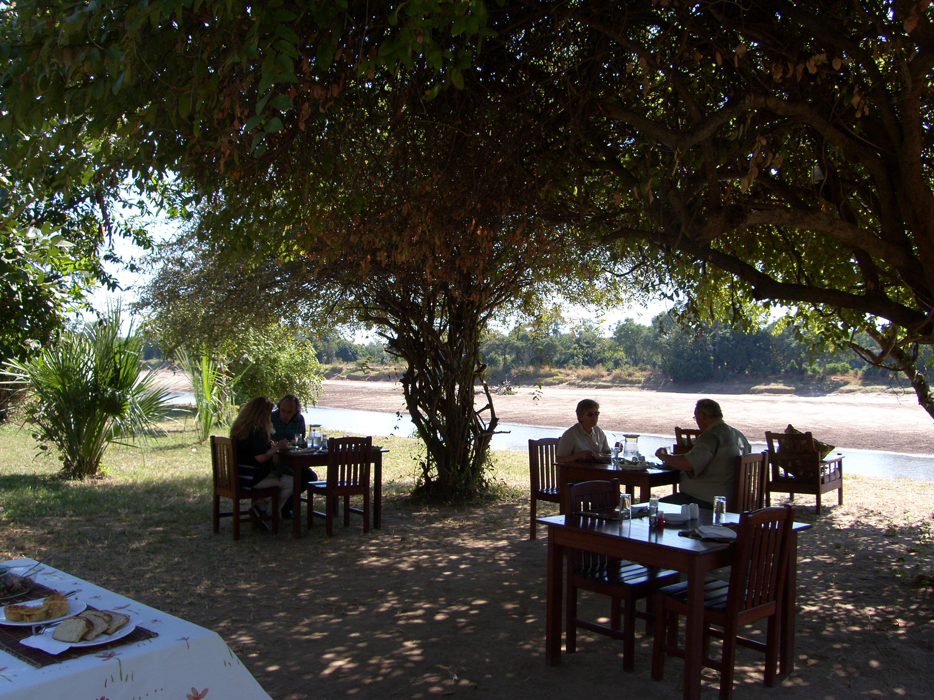 It feels like a restaurant in the bush ....