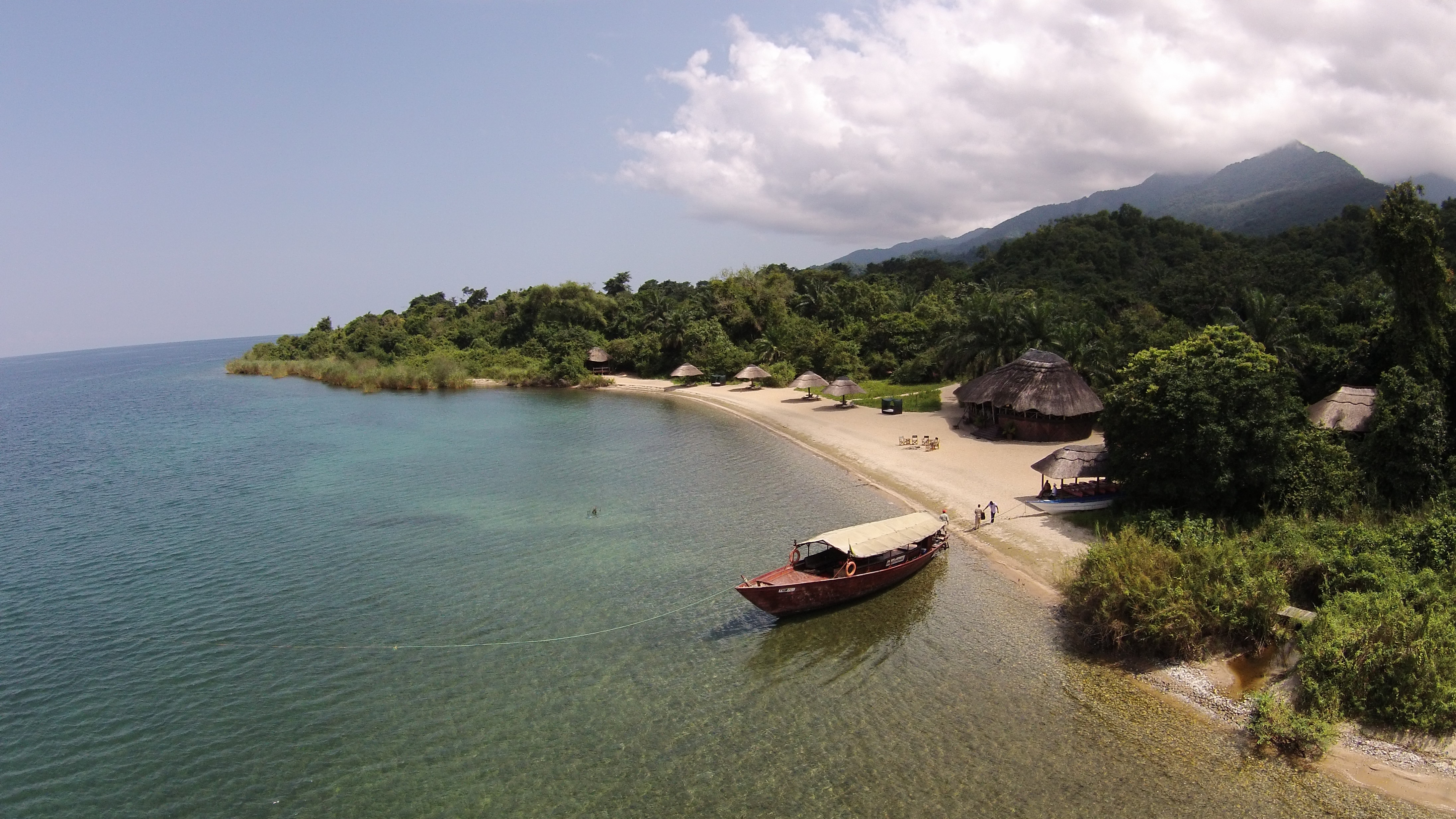 Golden Strip of Beach at Kungwe Beach Lodge 