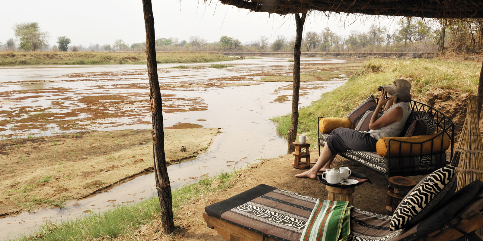 View from chalet onto the river