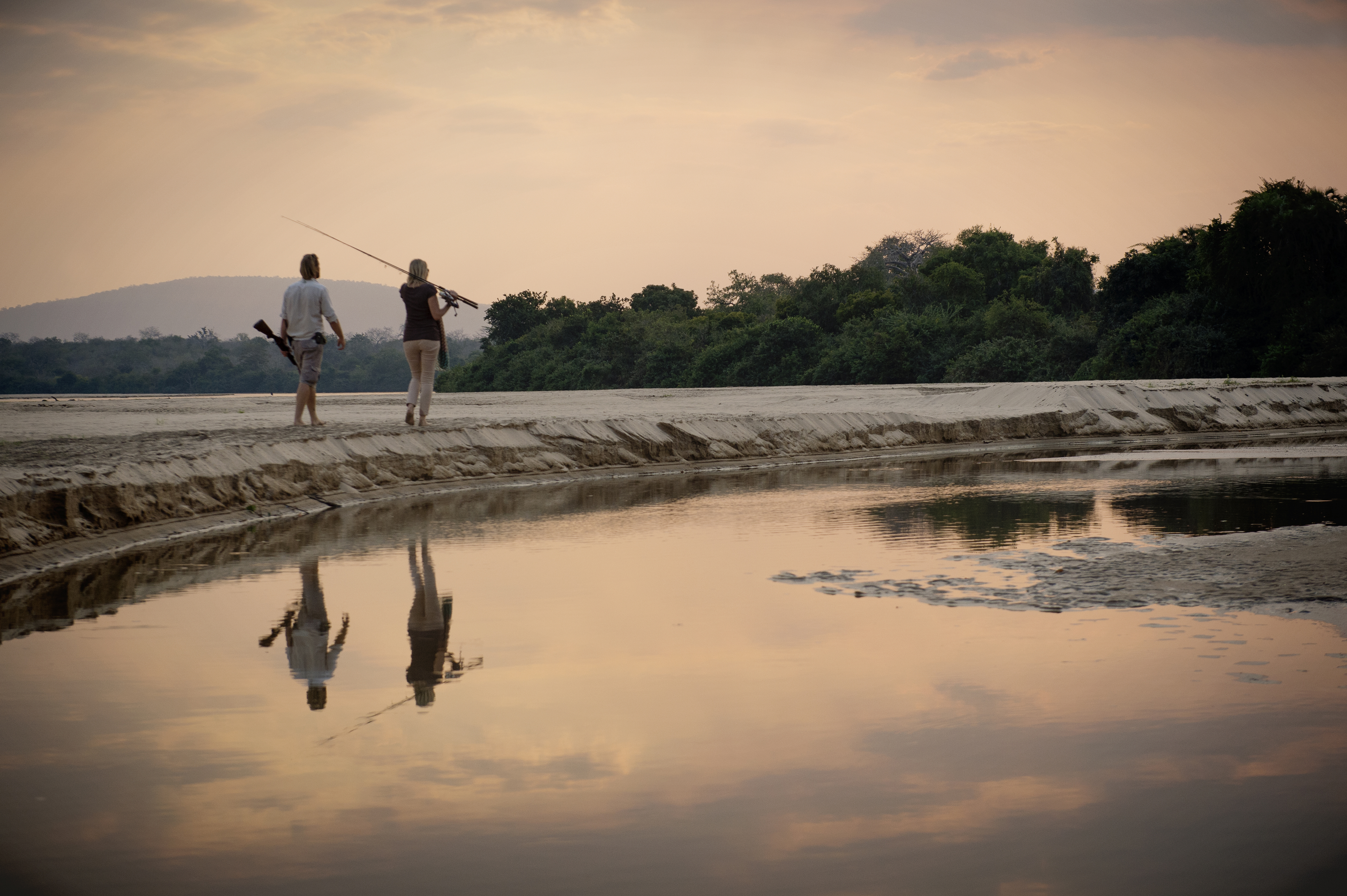 Days are spent fishing, on a boat safari, game drive, a walk or a night fly-camping.