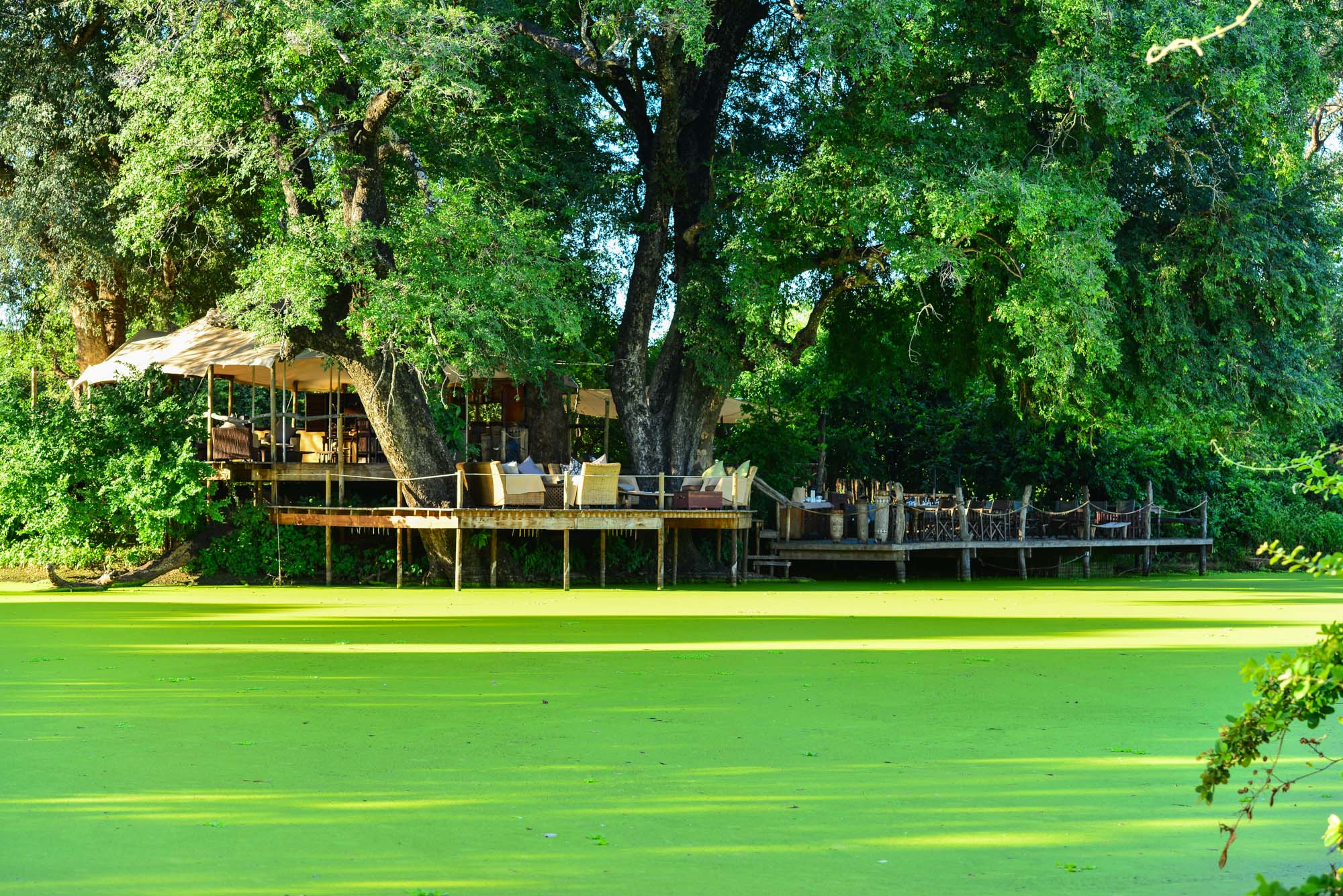 View of Kanga Camp from Across the Pan