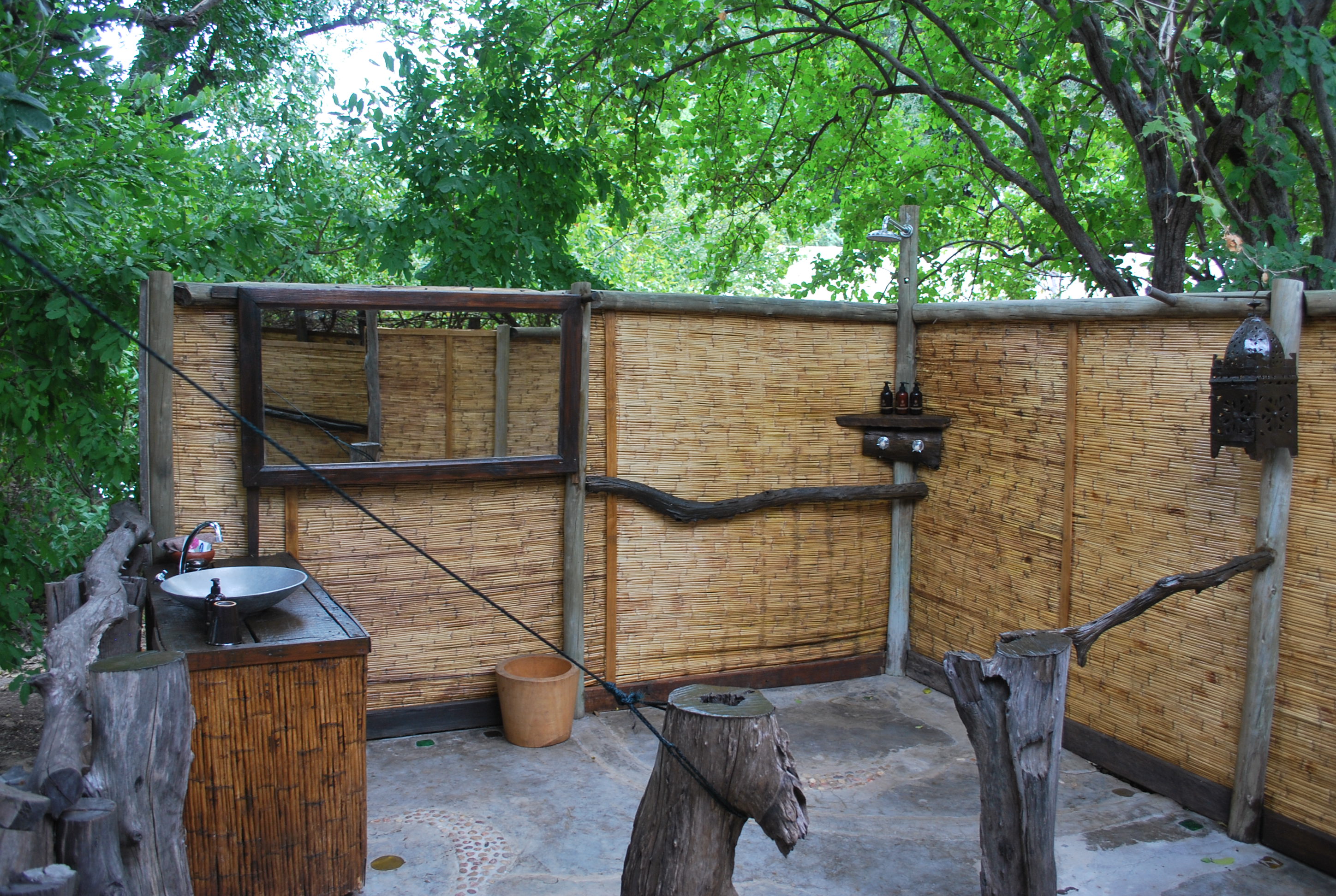 Standard Tent Outside Bathroom