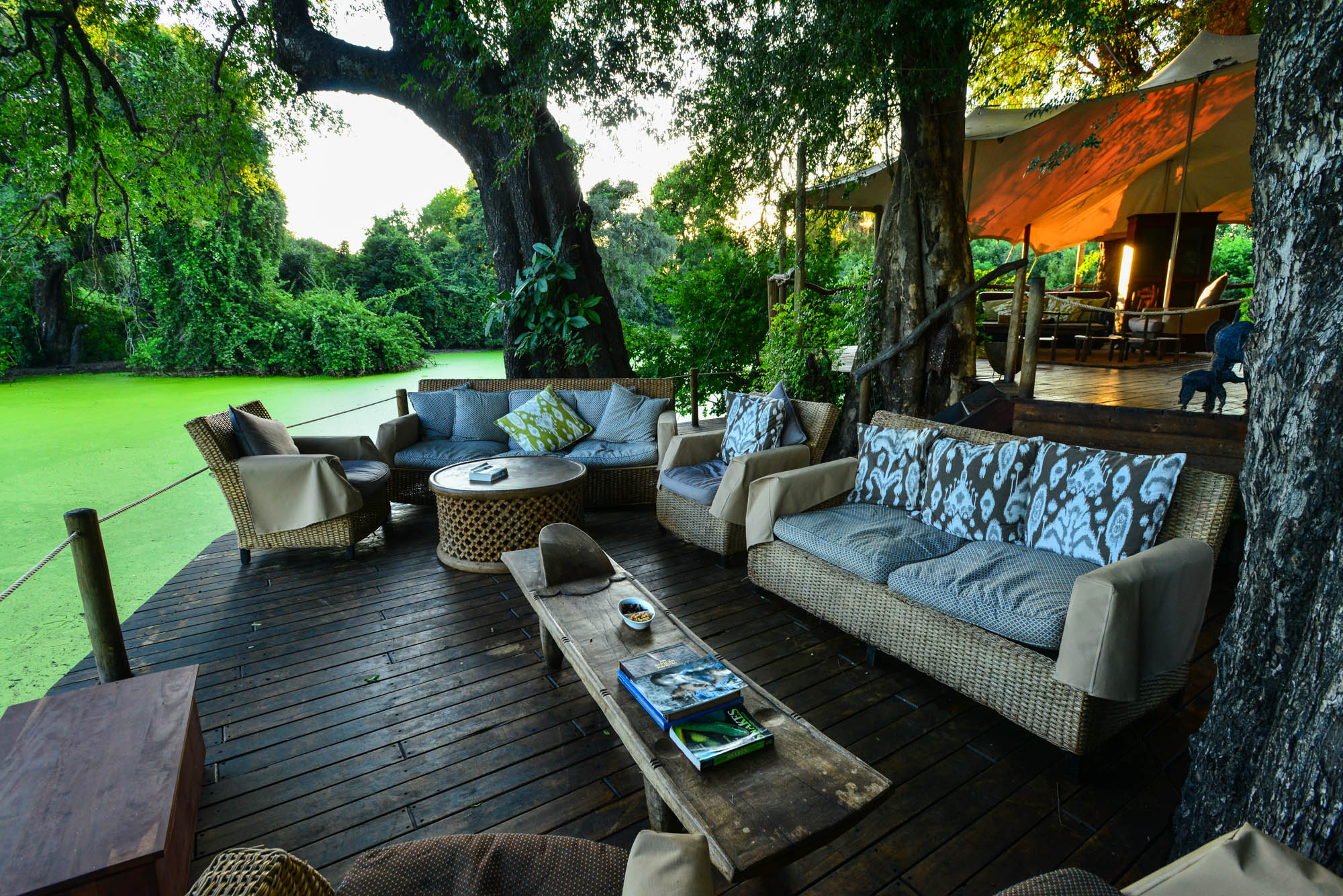 Outside Seating Area at Kanga Camp