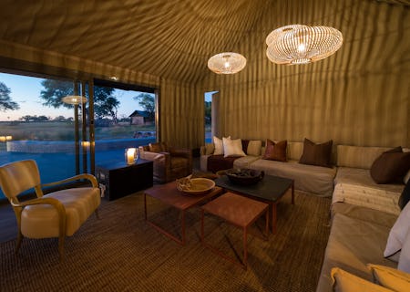 A cosy indoor lounge in the main area