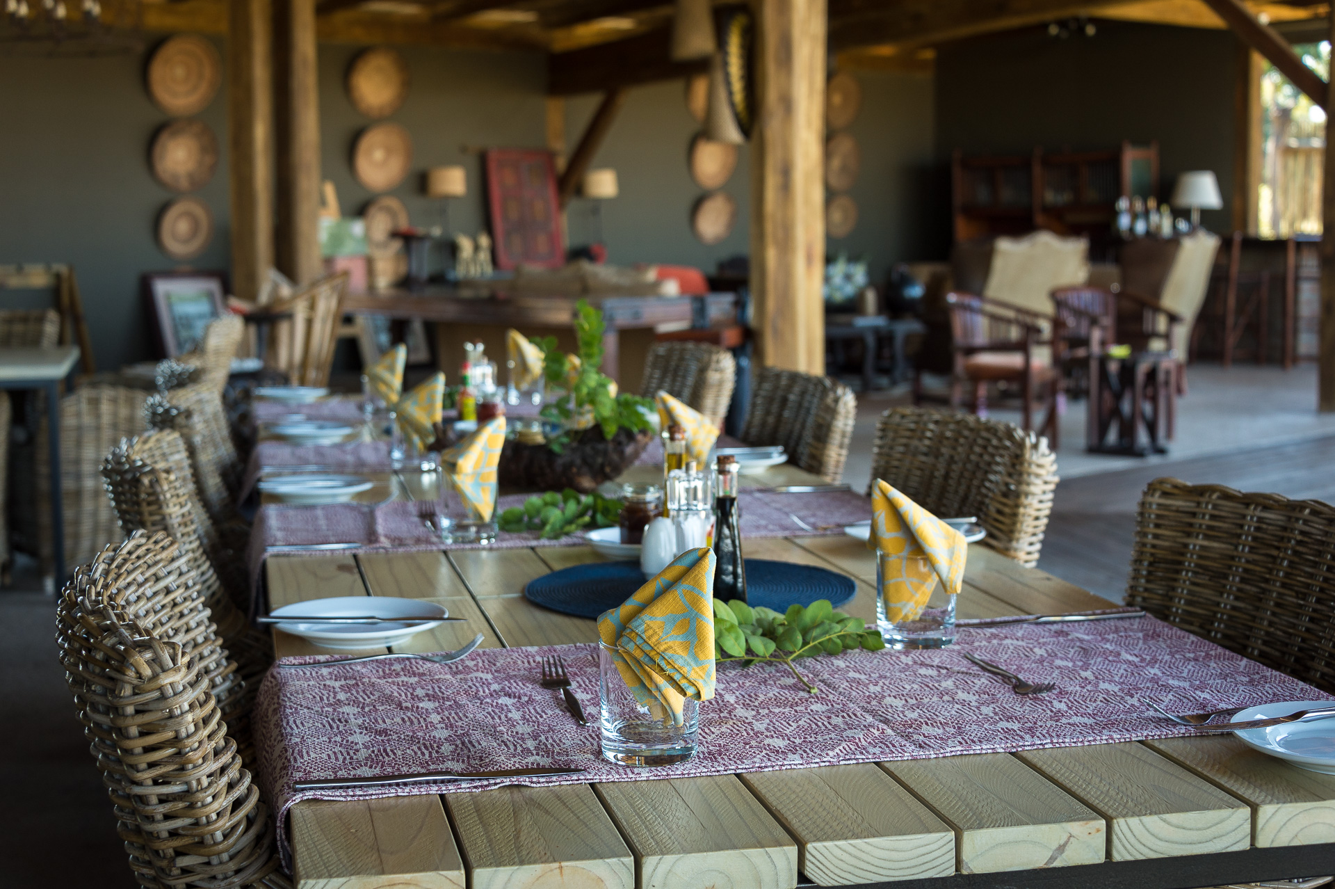 The main dining area
