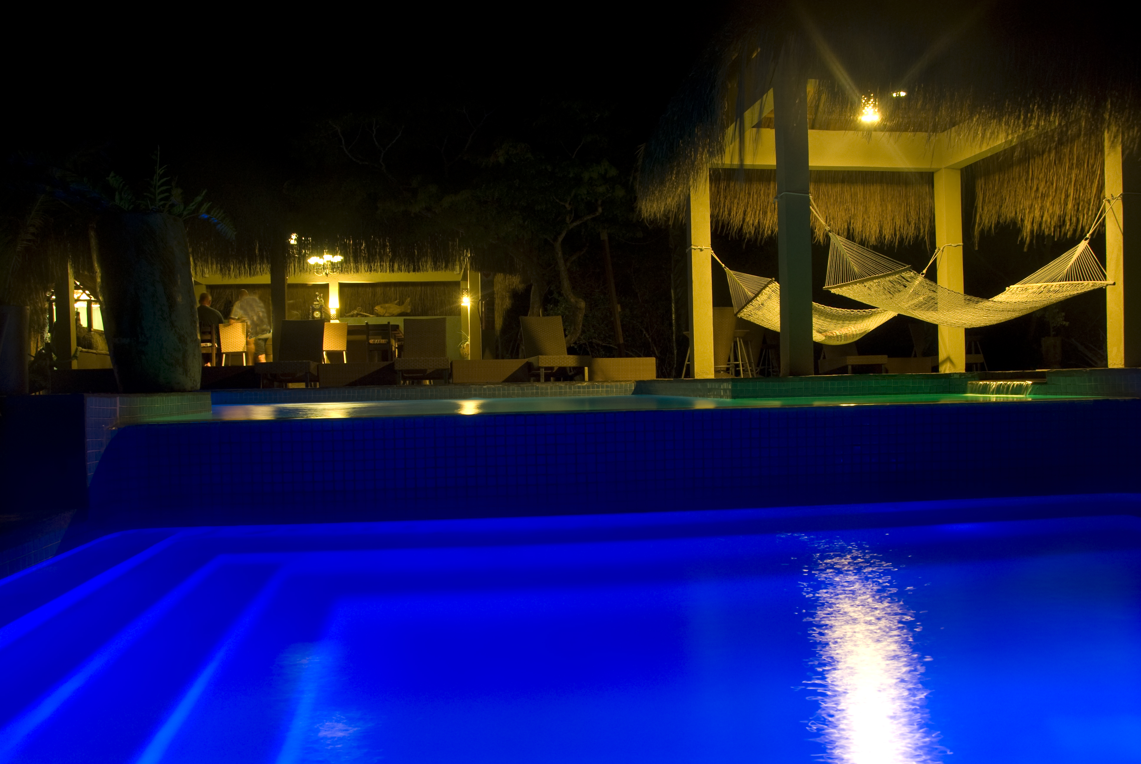 Pool Area at Night