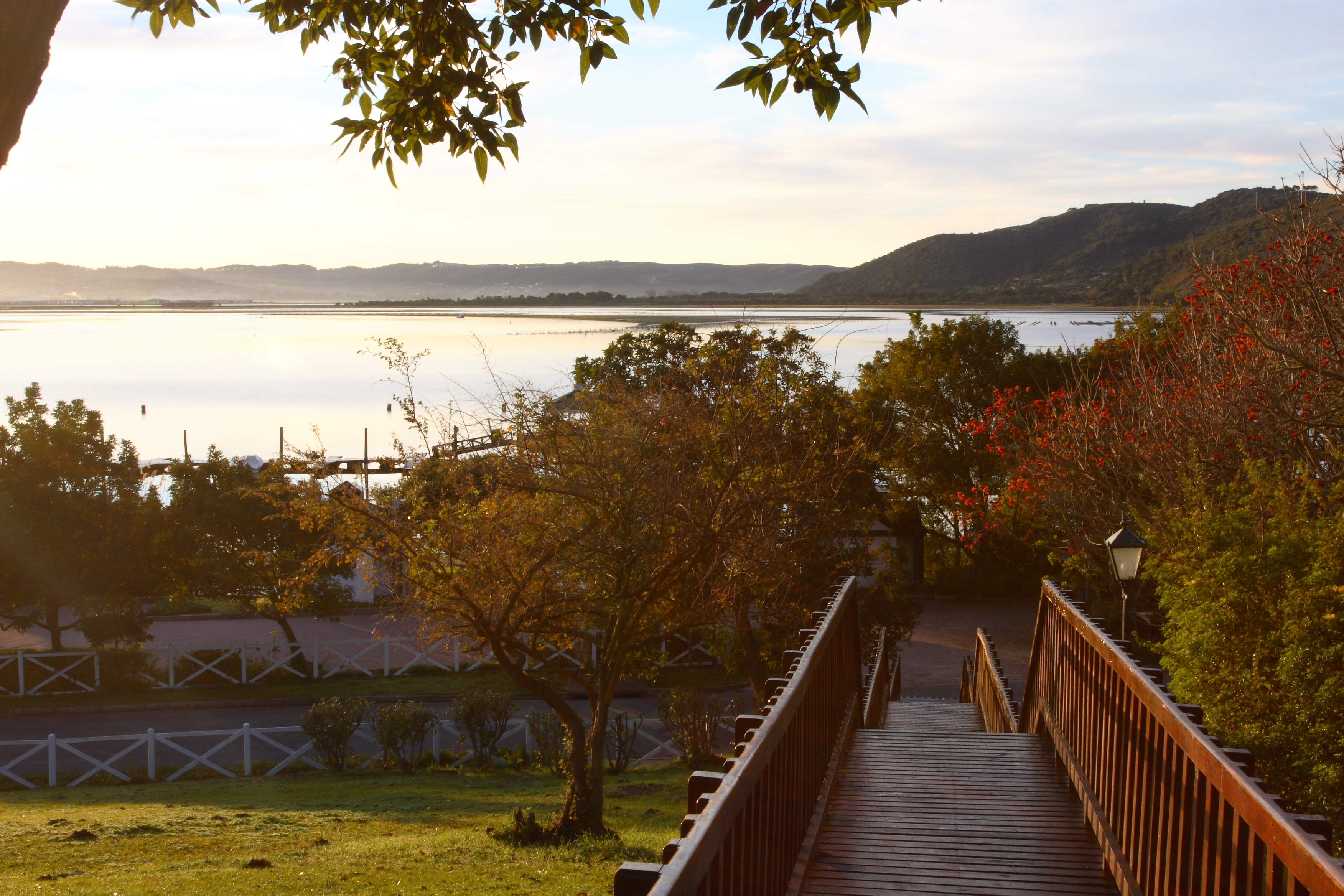 A boardwalk leads to the jetty and the lagoon - perfect for an afternoon stroll.