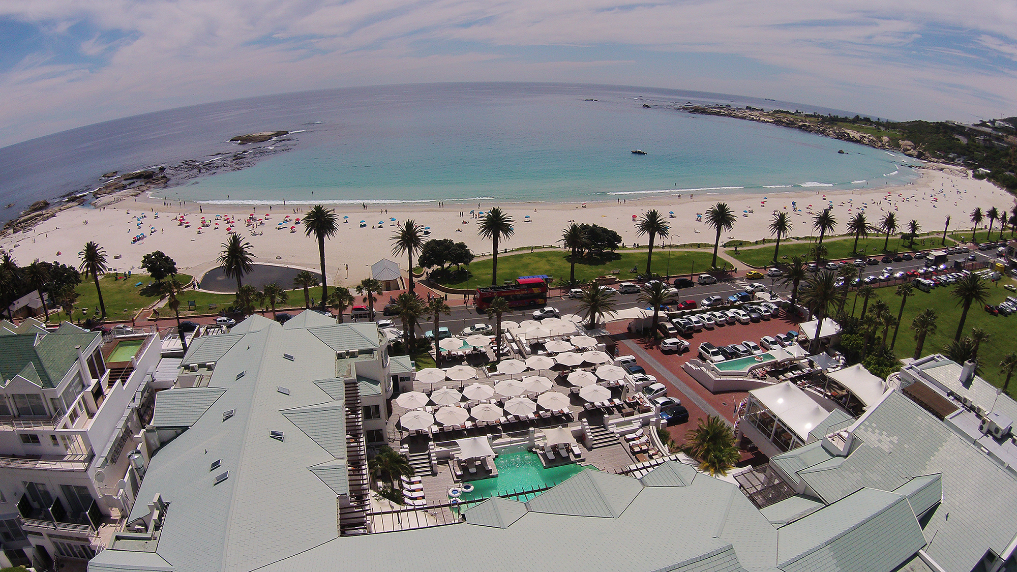 View of Hotel and Camps Bay beach