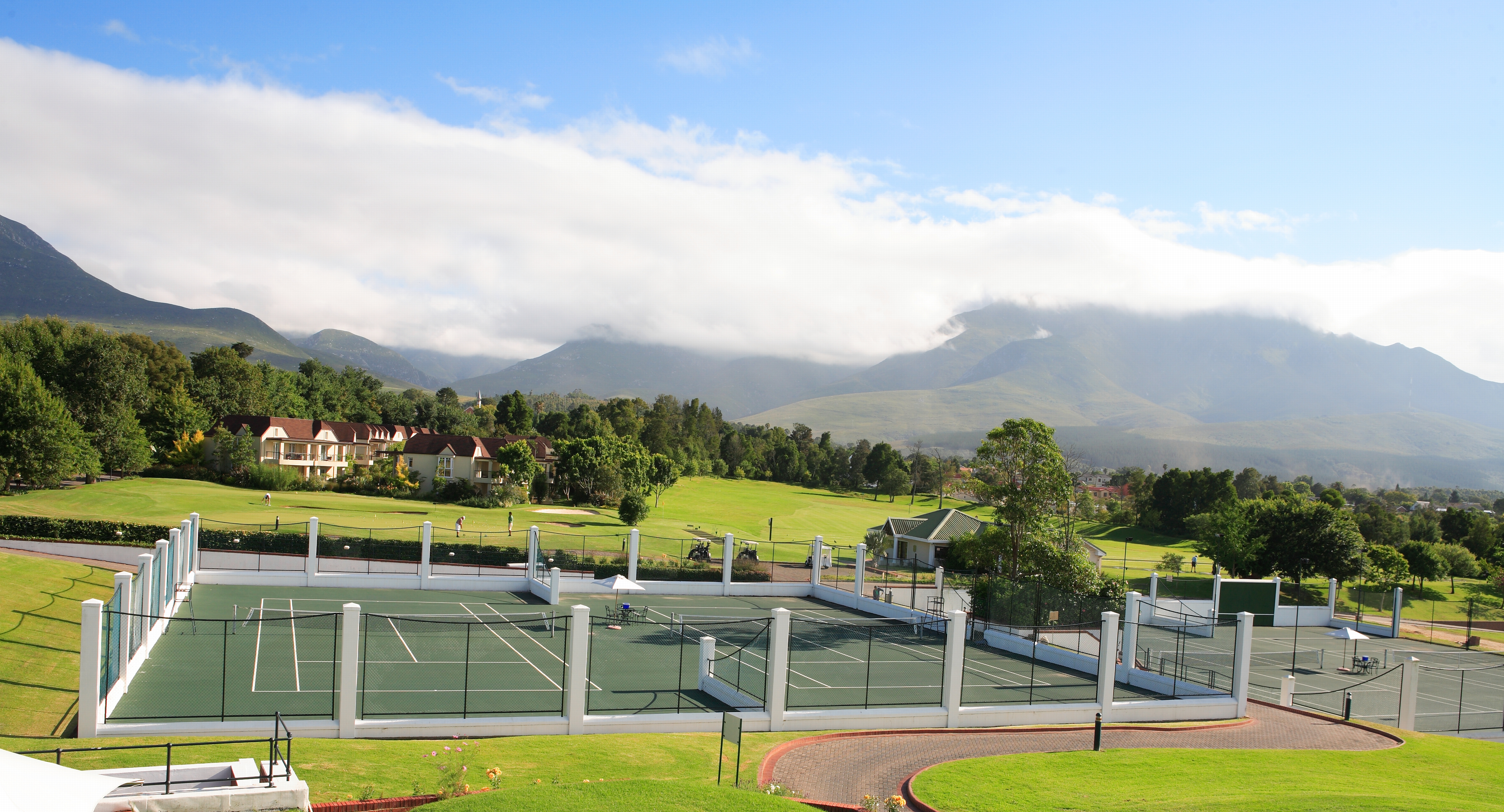 Fancourt has 4 tennis courts of which two have flood lights. Tennis racquets can be hired from the leisure centre and tennis tuition can be pre-arranged for adults and children.