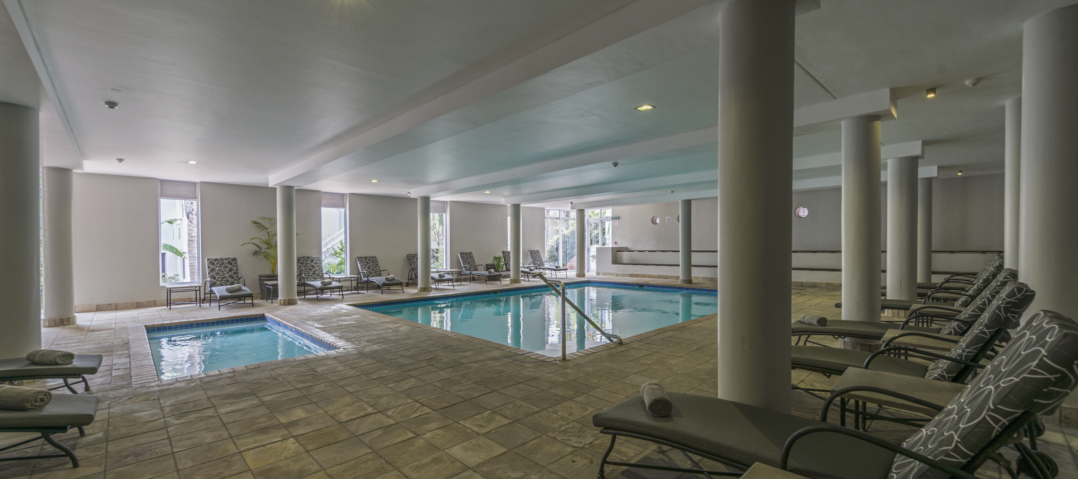 Family can enjoy the indoor heated pool