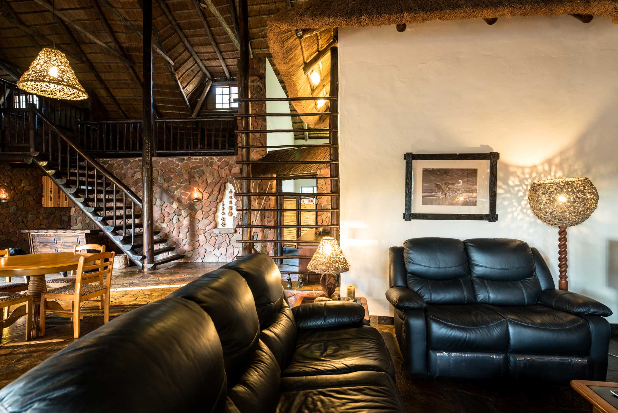 Lounge interior at Top Lodge