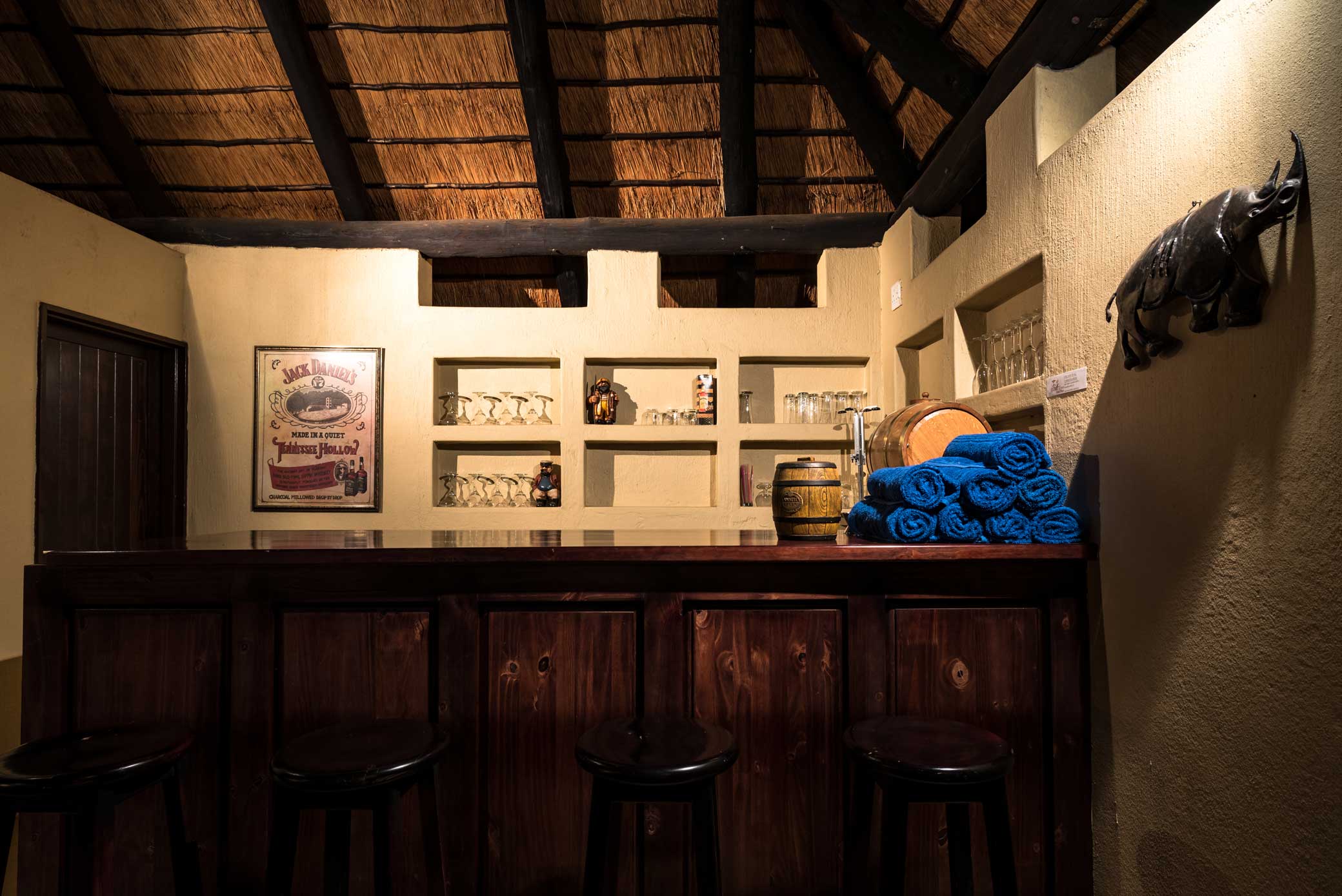 Poolside bar at River Camp