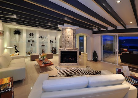 Indoor Guest Lounge with fire place, Library and Reading Room