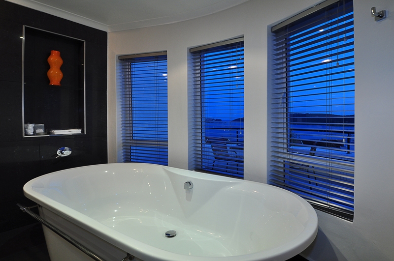 The suites are wonderfully roomy and all have a fantastic view over the lagoon of Knysna.