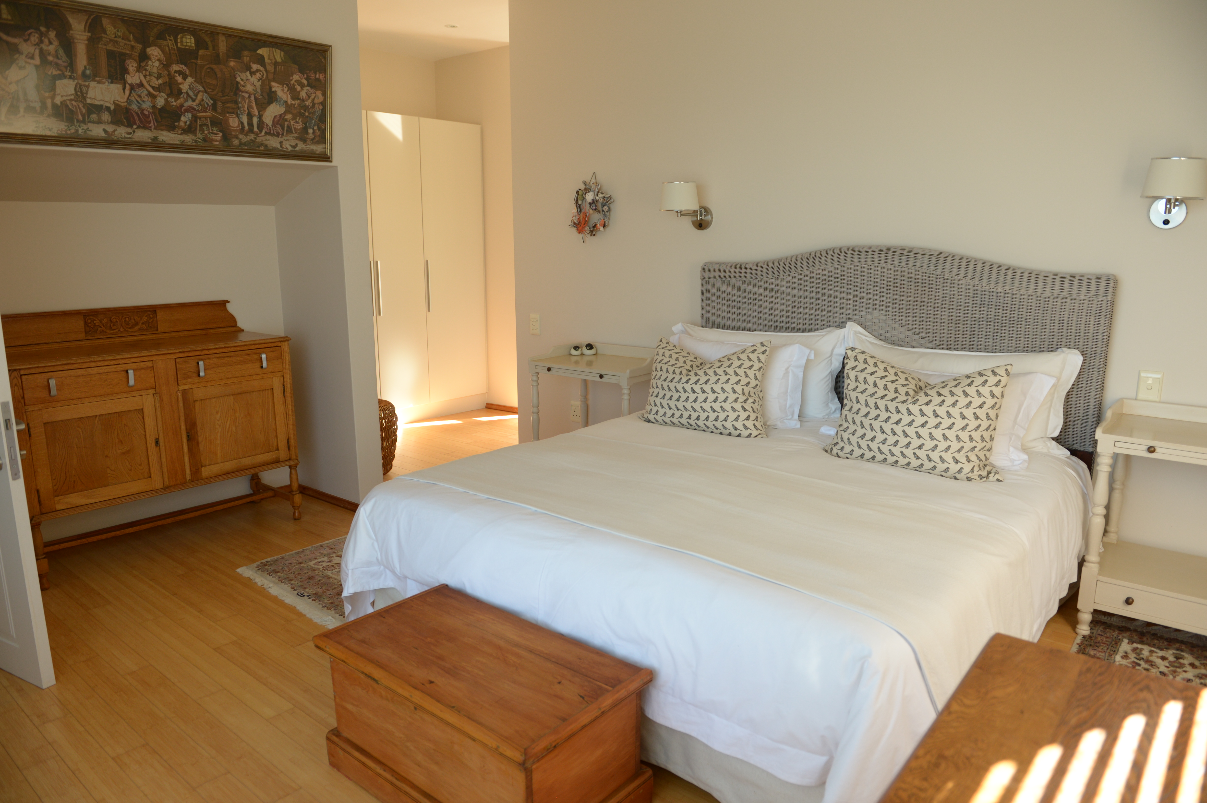 En suite bathroom with shower, bath, underfloor and towel rail heating as well as separate toilet.