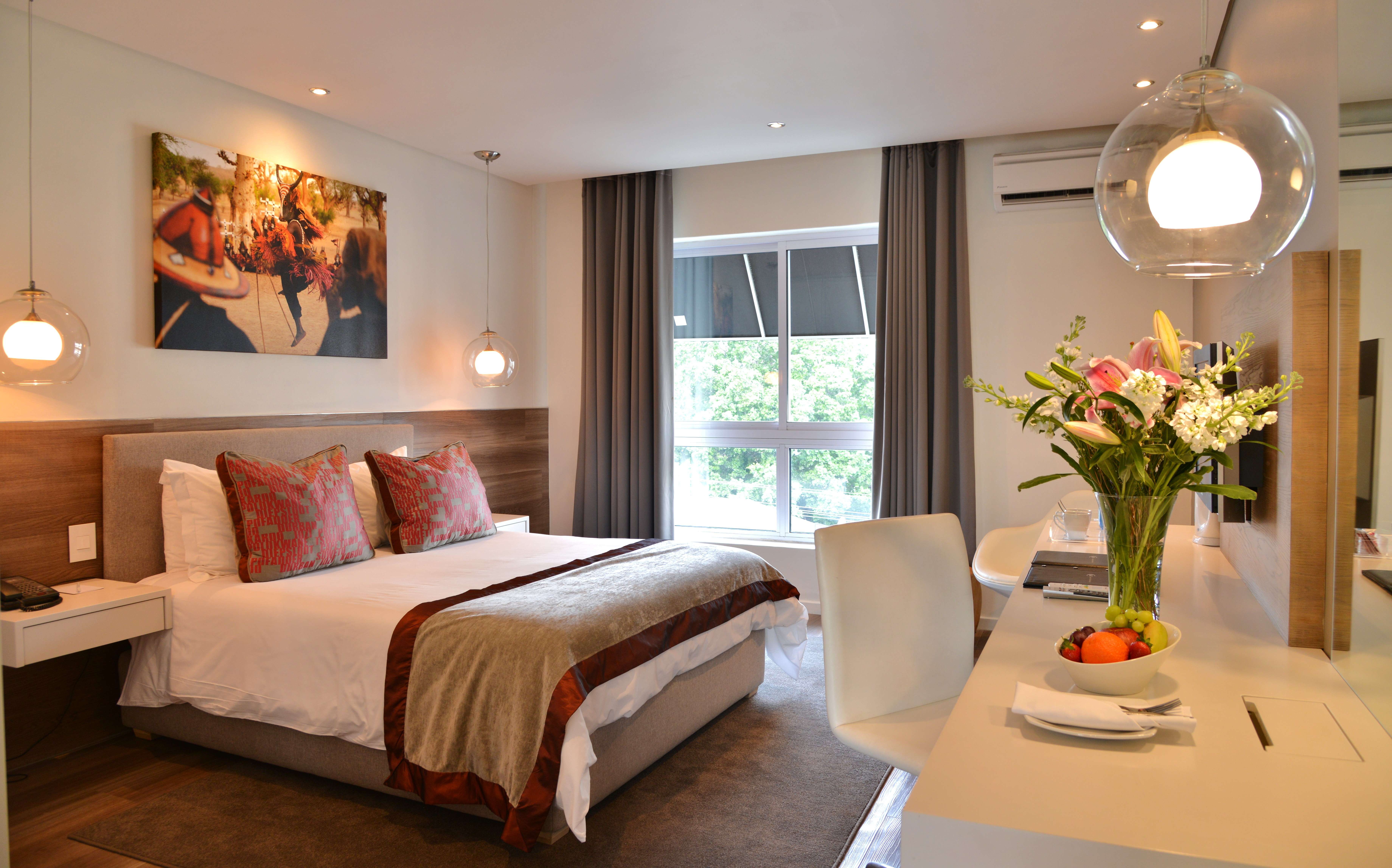 Stylishly decorated bedrooms