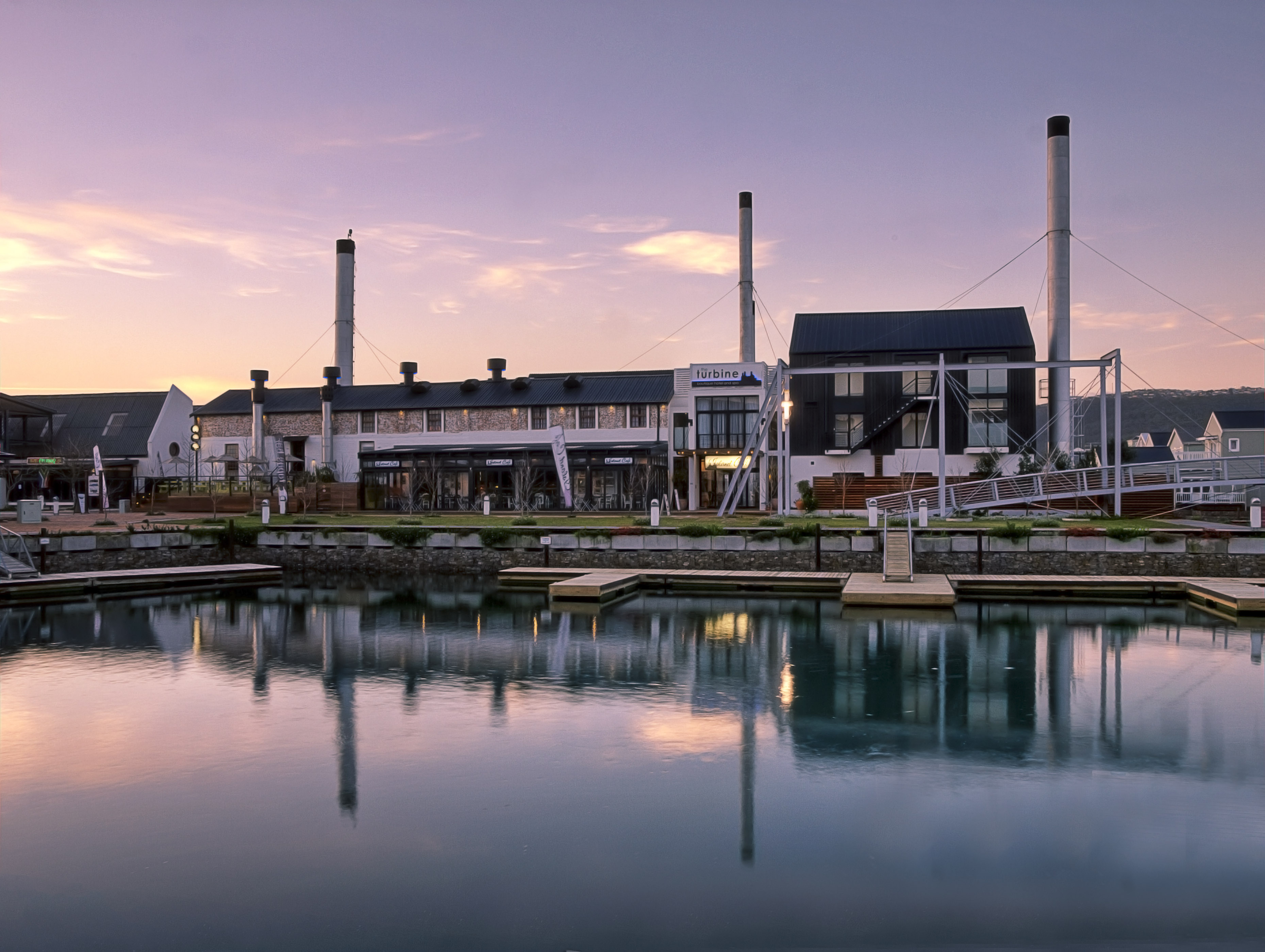 A converted power station stands on Thesen island in Knysna