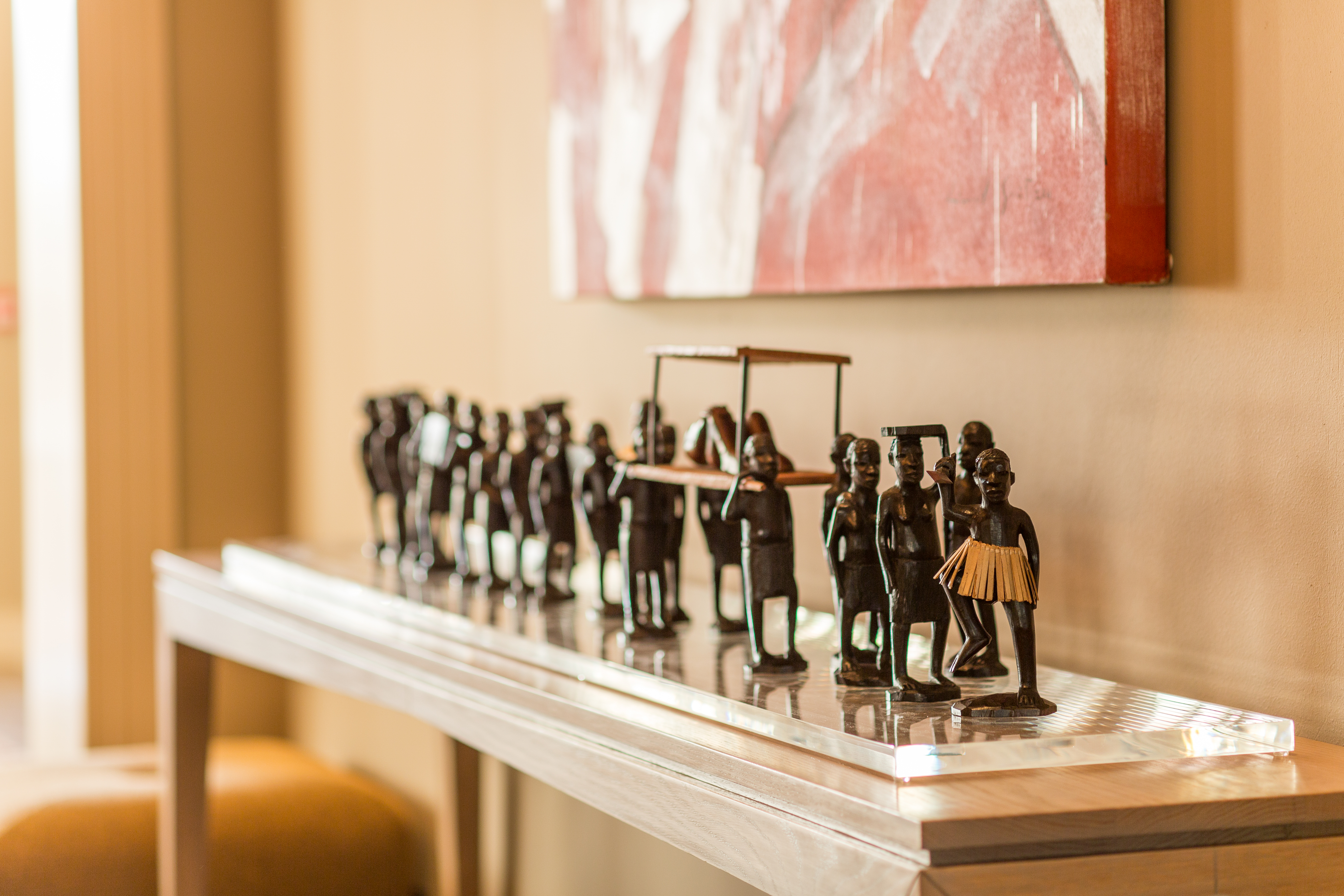 Artwork at Leeu House