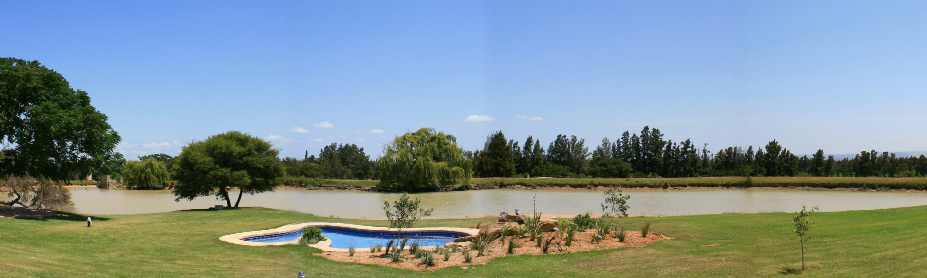 View from the double chalets