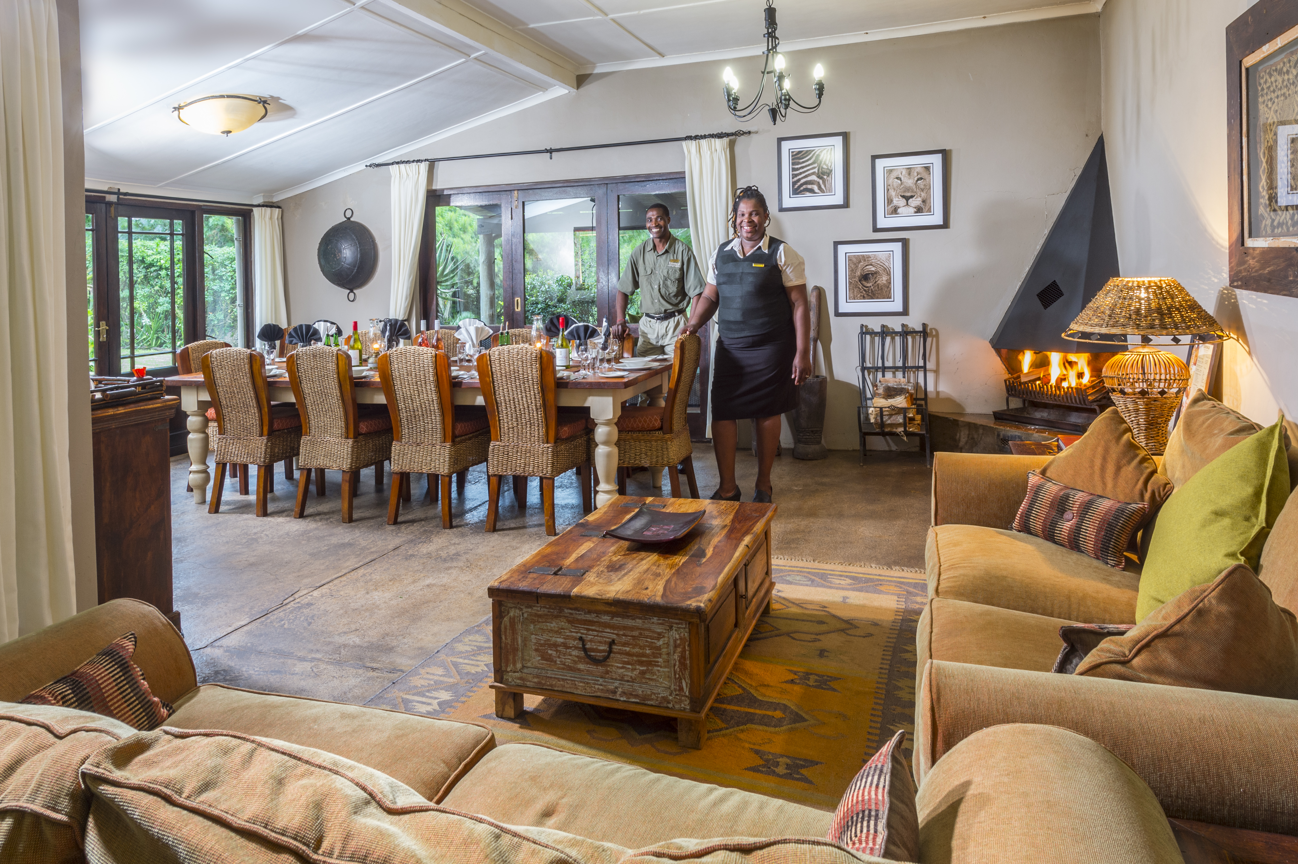 Interior of dining / lounge area