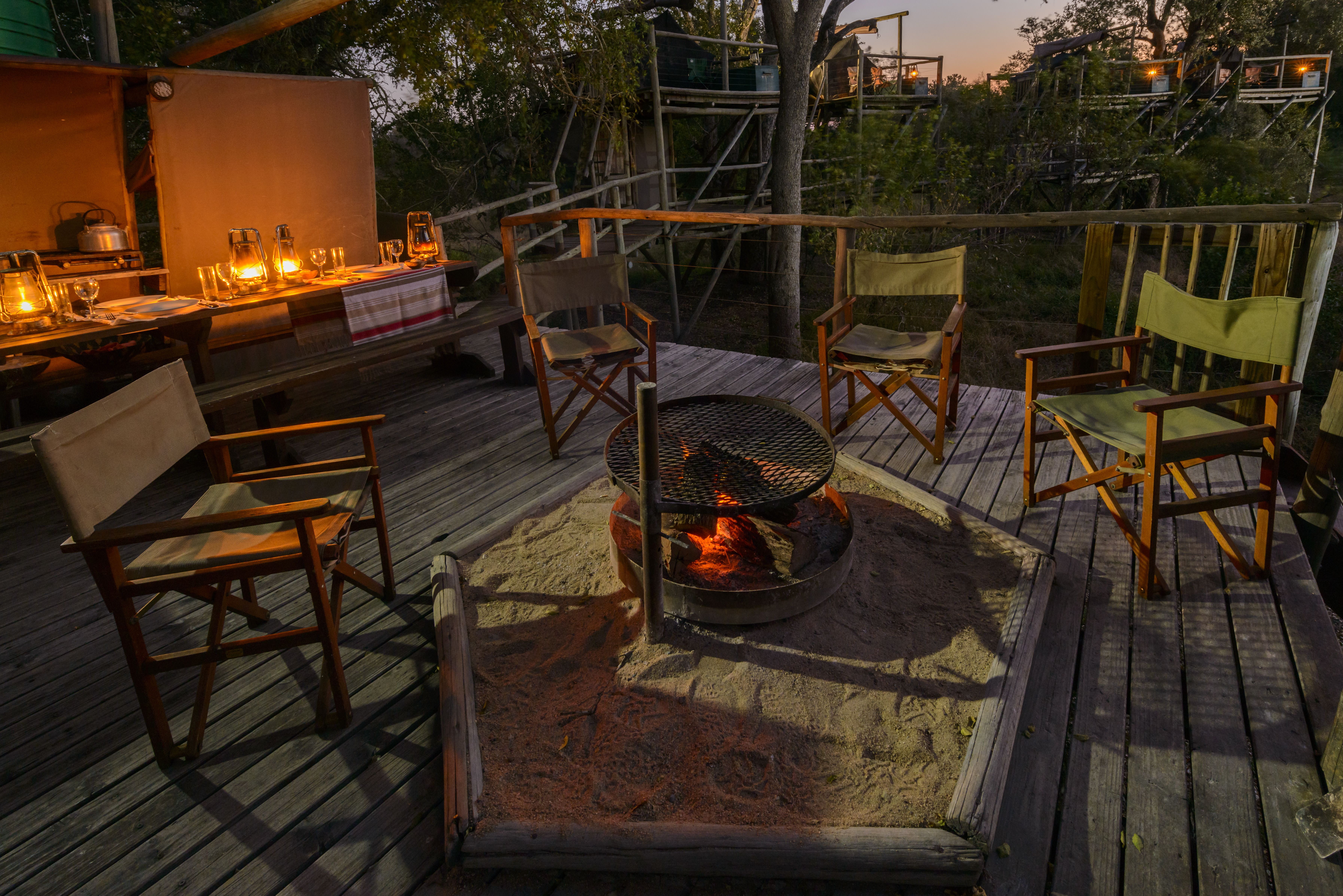 Dining Deck at Sleep Outs
