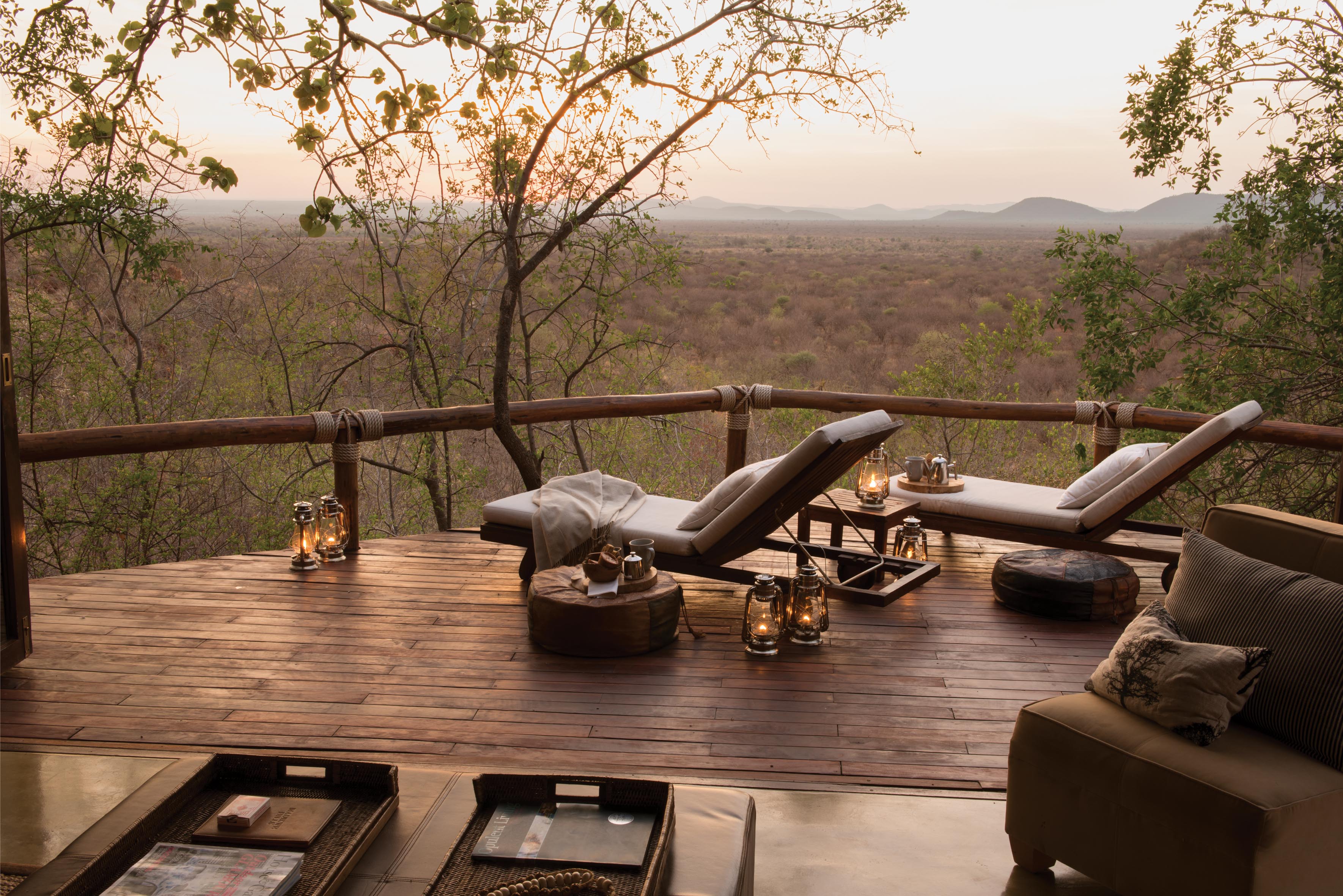 Each suite has a viewing deck  to make sure no game viewing opportunities are missed