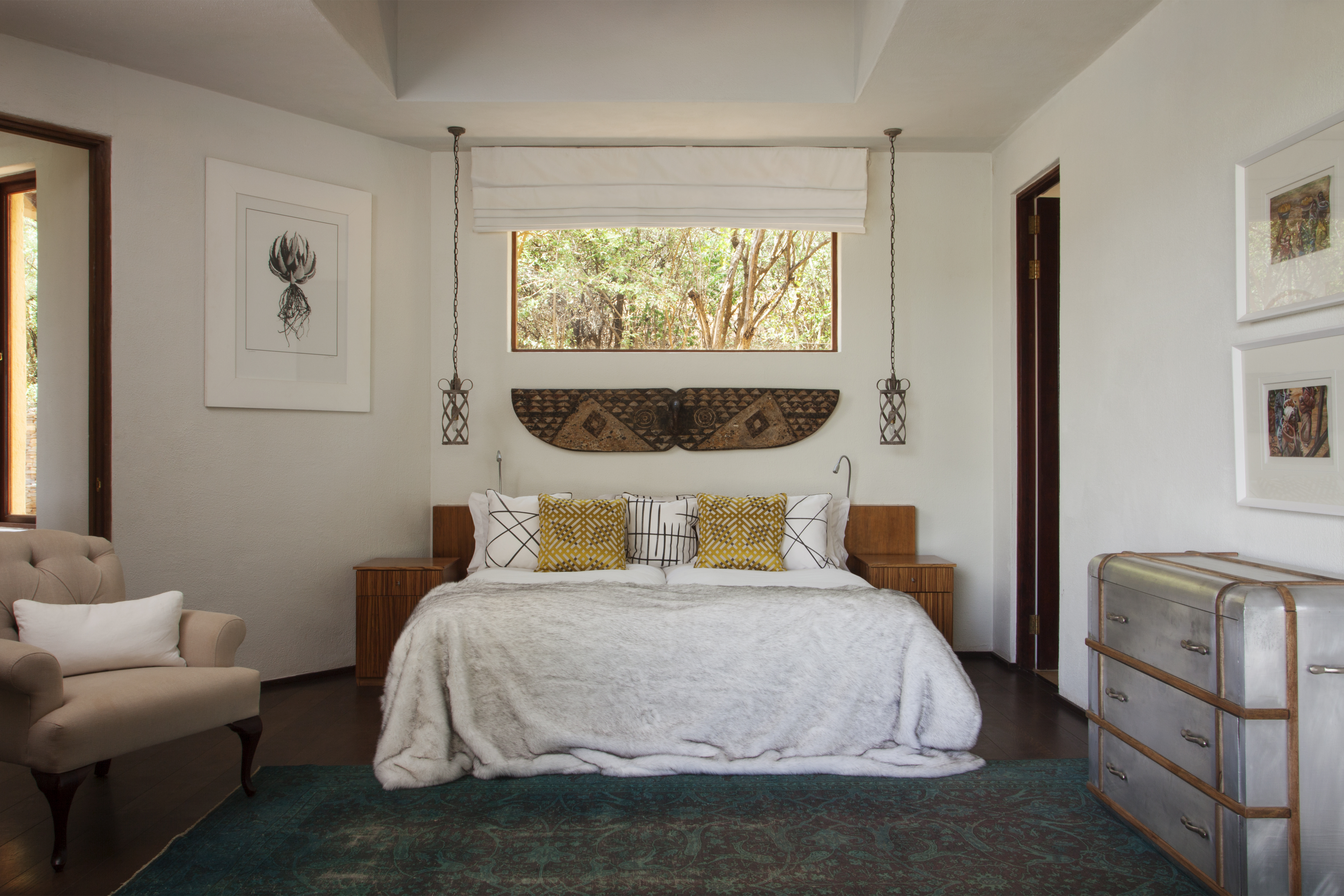 The second bedroom with en suite shower 