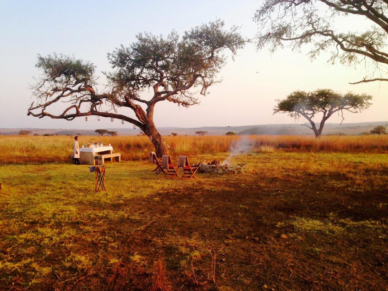 Bush Drink with sunset 