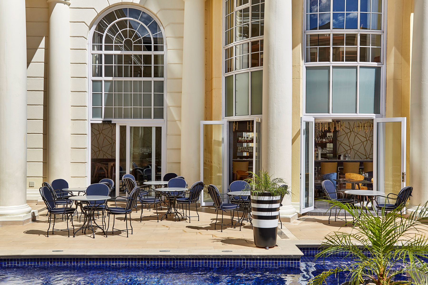 Outside Pool area and Stella Bar & Cafe