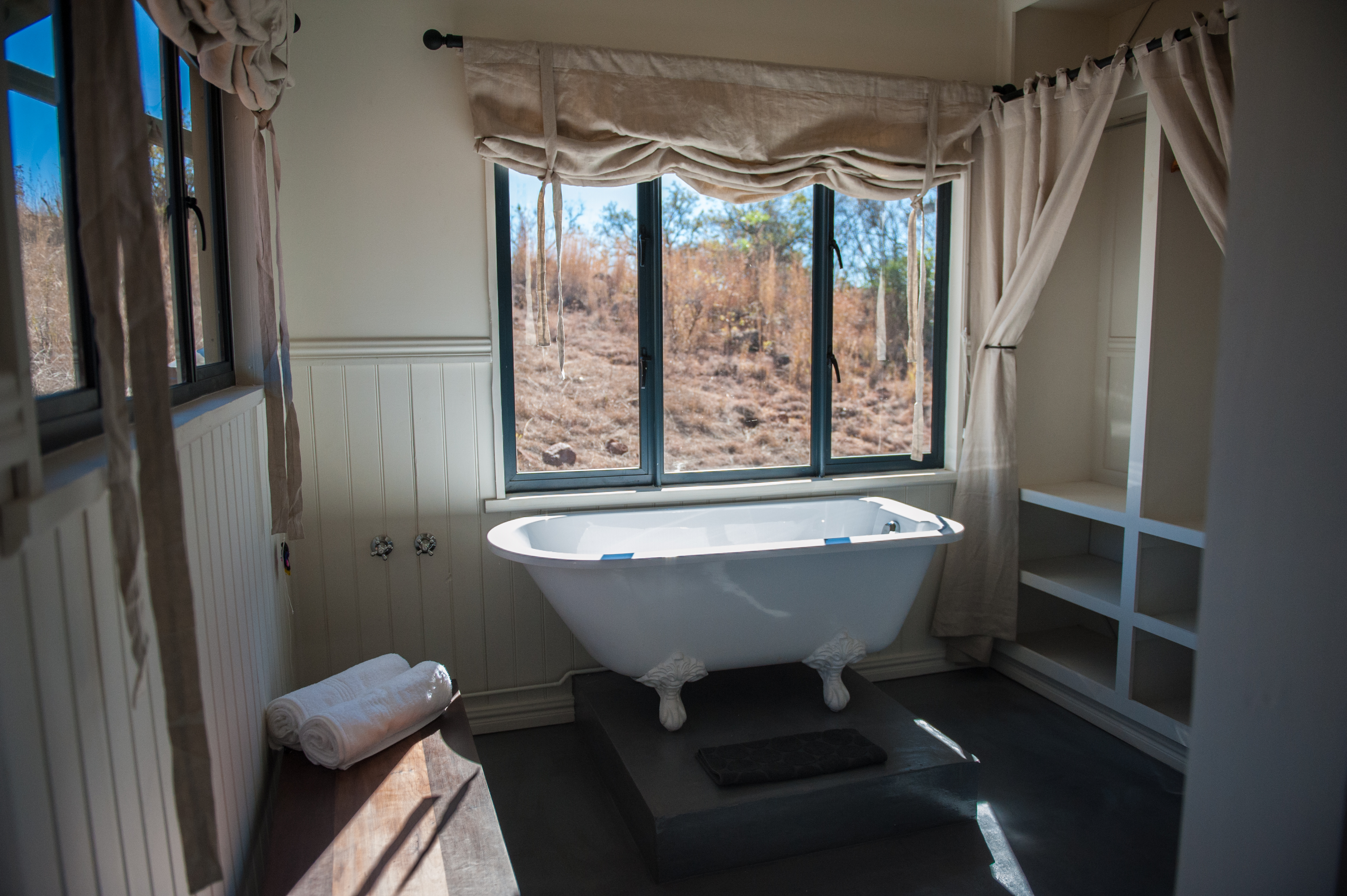 Churchills Bathrooms spacious with separate bath, shower, toilet