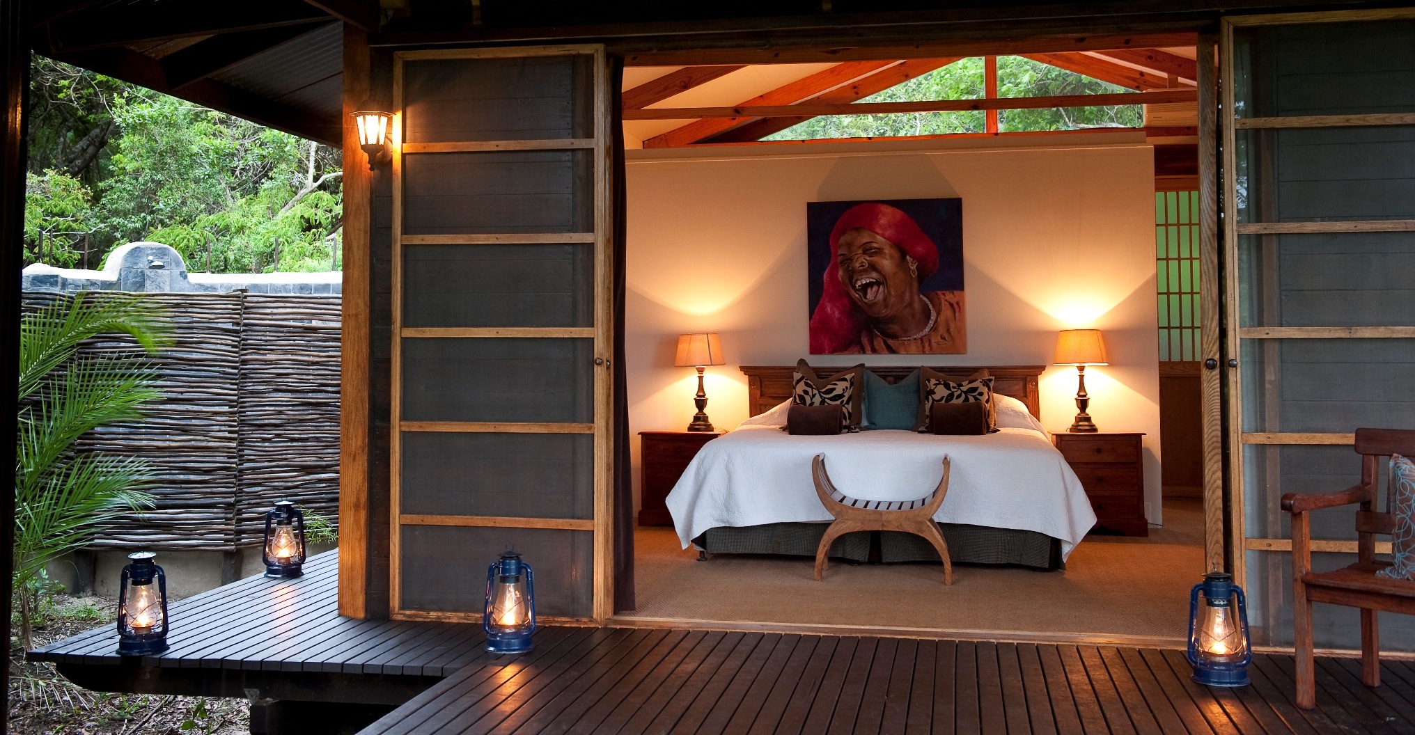 Your own private deck to enjoy the scenery and put your feet up.