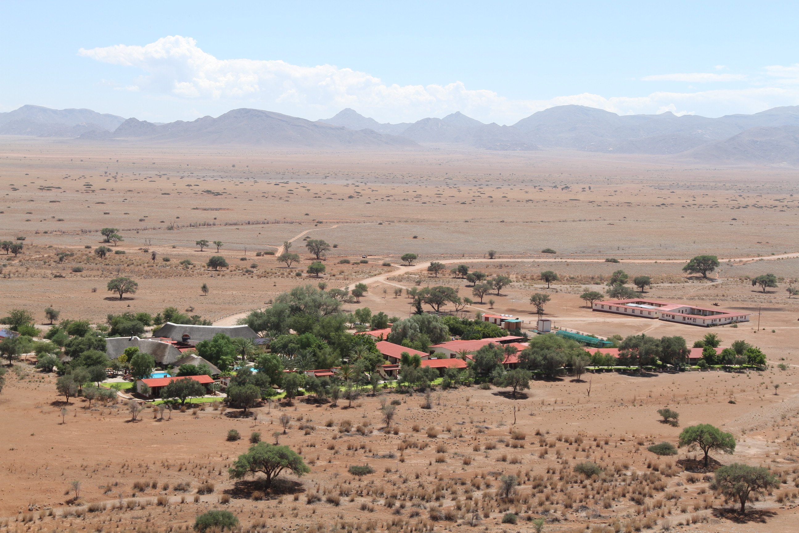 Arial view of Namib Desert Lodge 