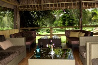 Afternoon tea and coffee overlooking the conservancy