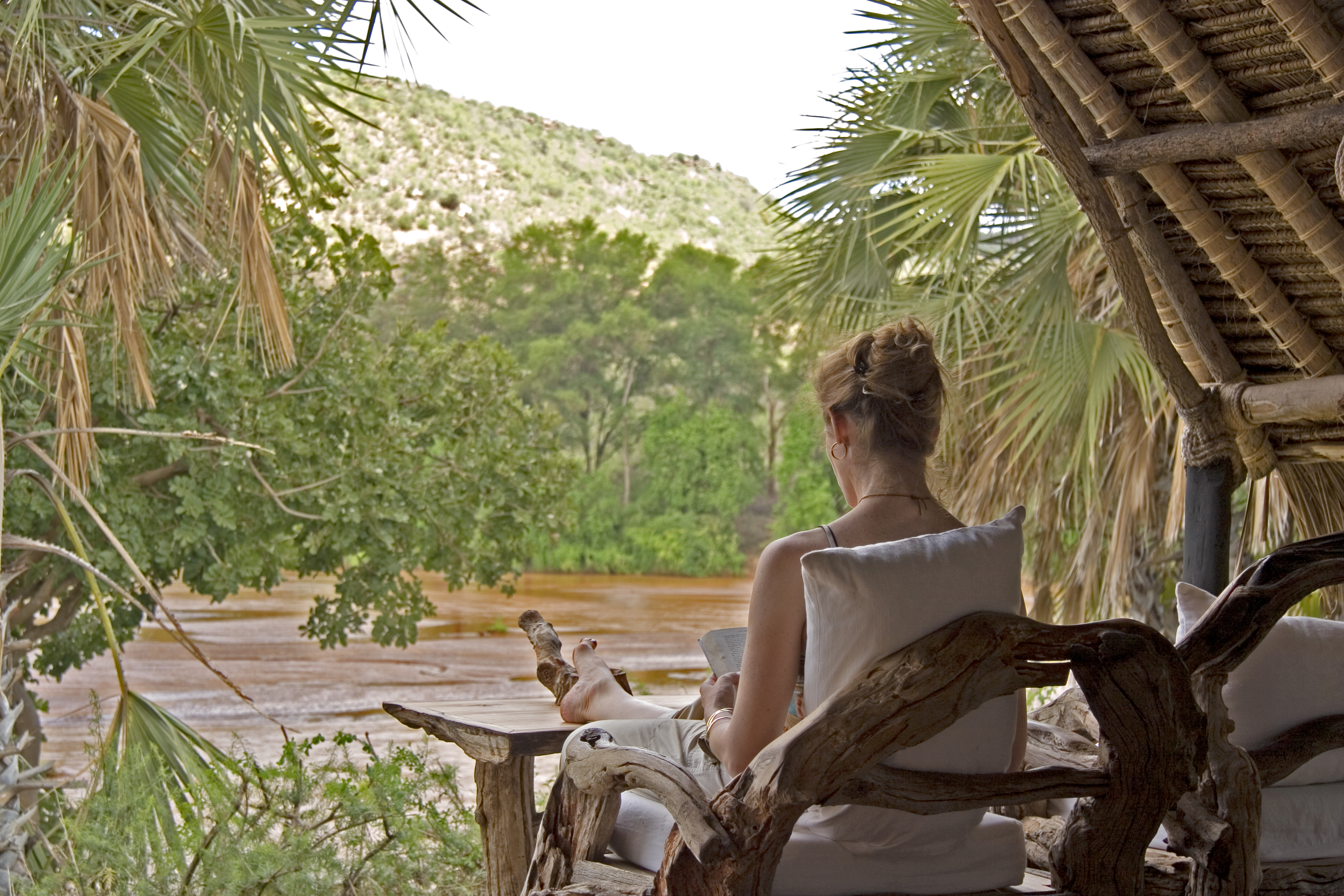 Read your favourite book as you relax on your tent deck