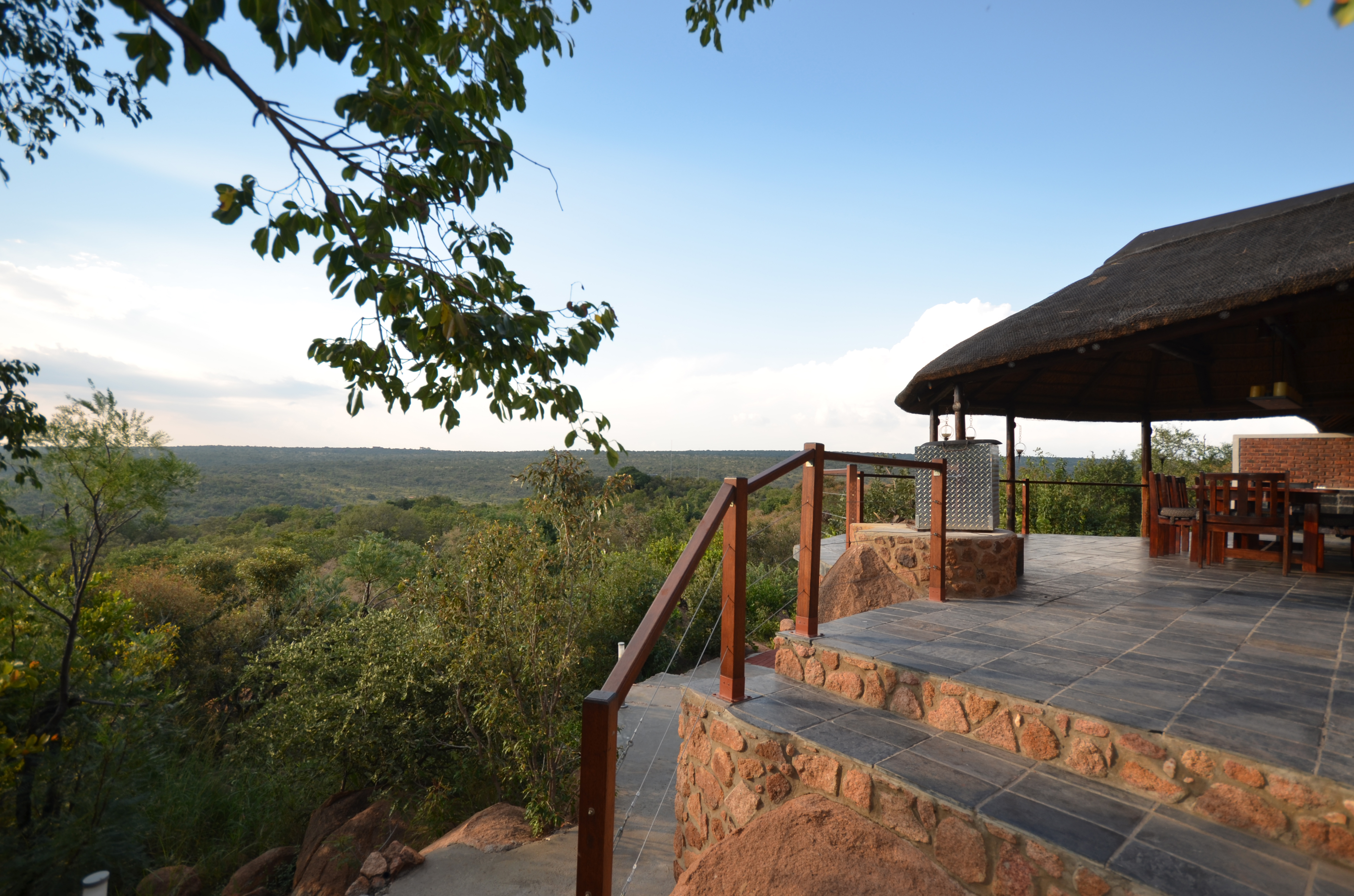 View of nature reserve to the right of the house