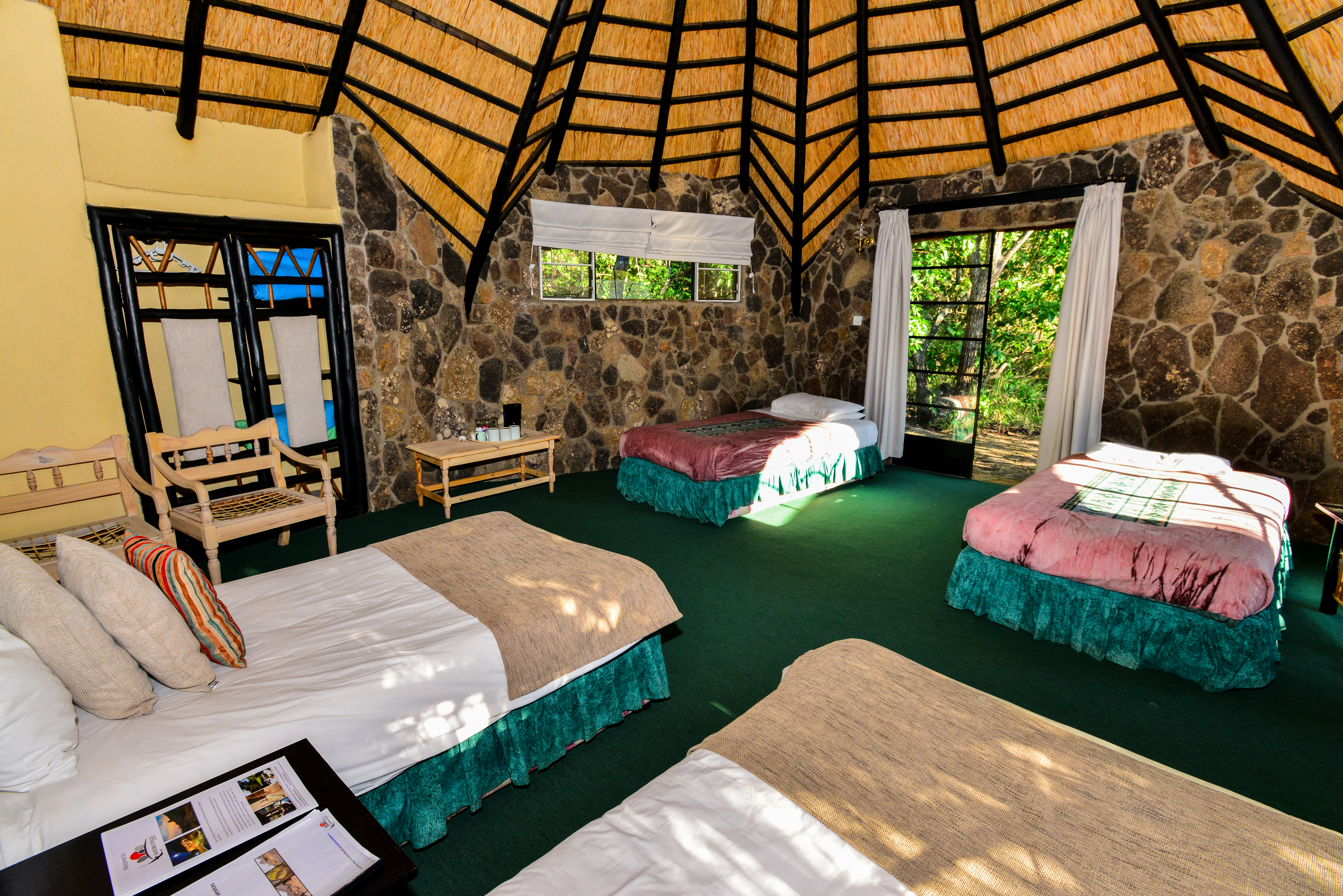 Family Chalets sleep up to 4 people.