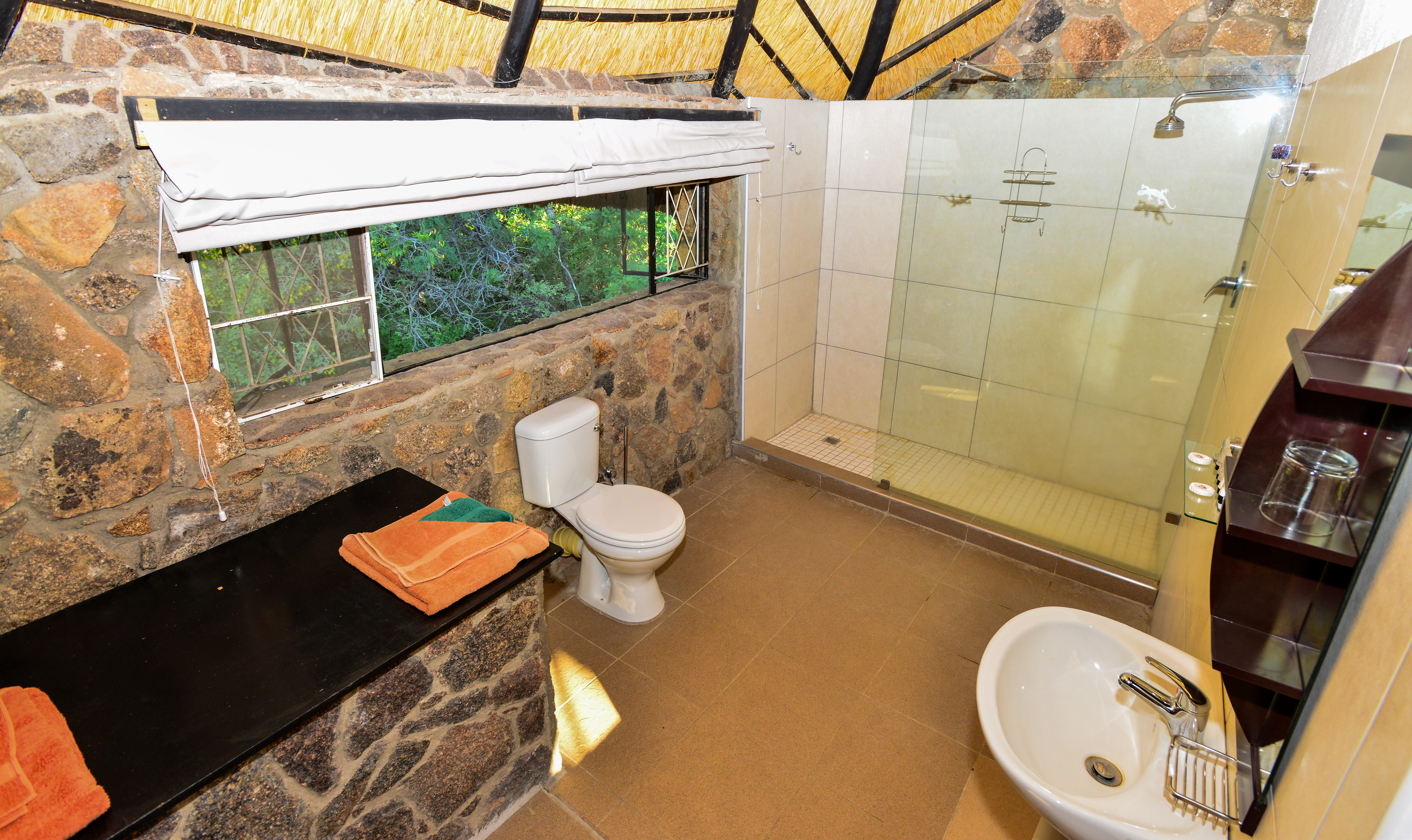 Select rooms have been upgraded with modern bathrooms.