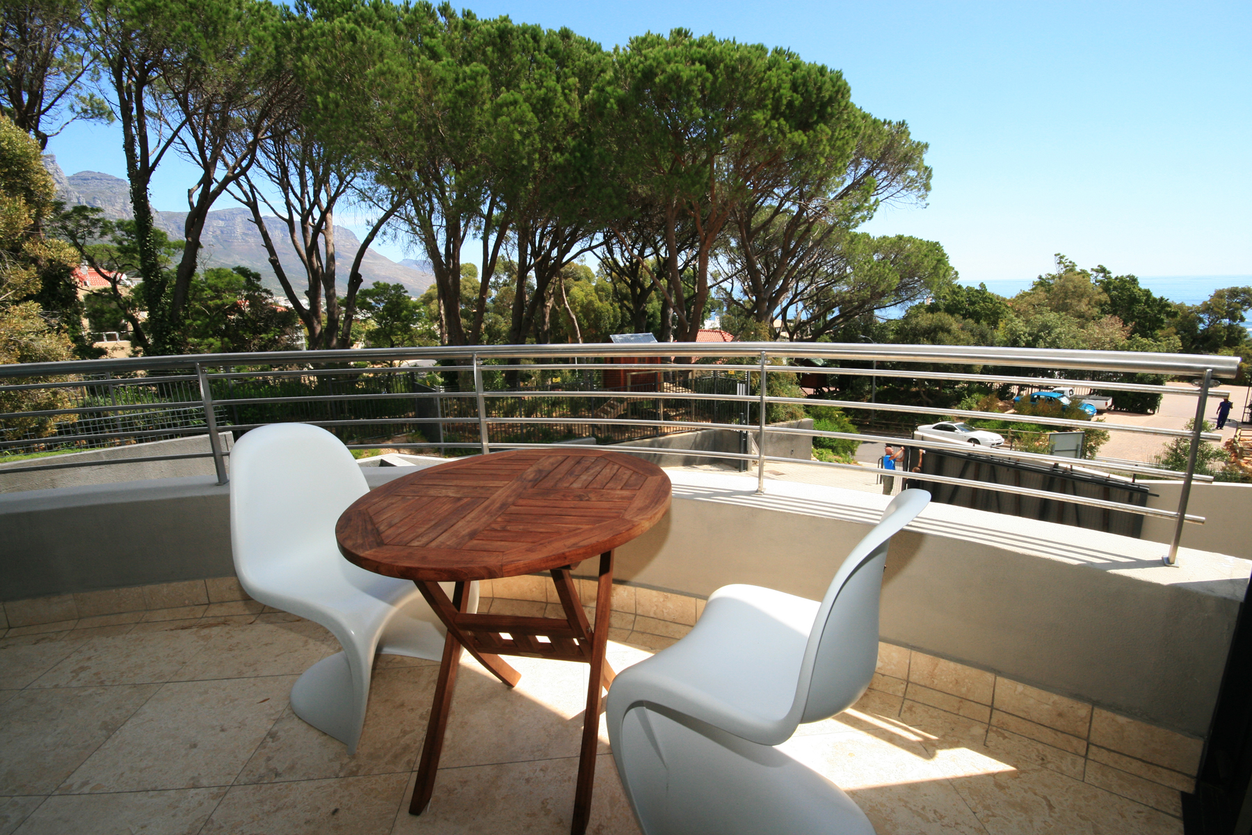 Balcony with views of Camps Bay Retreat & the ocean
