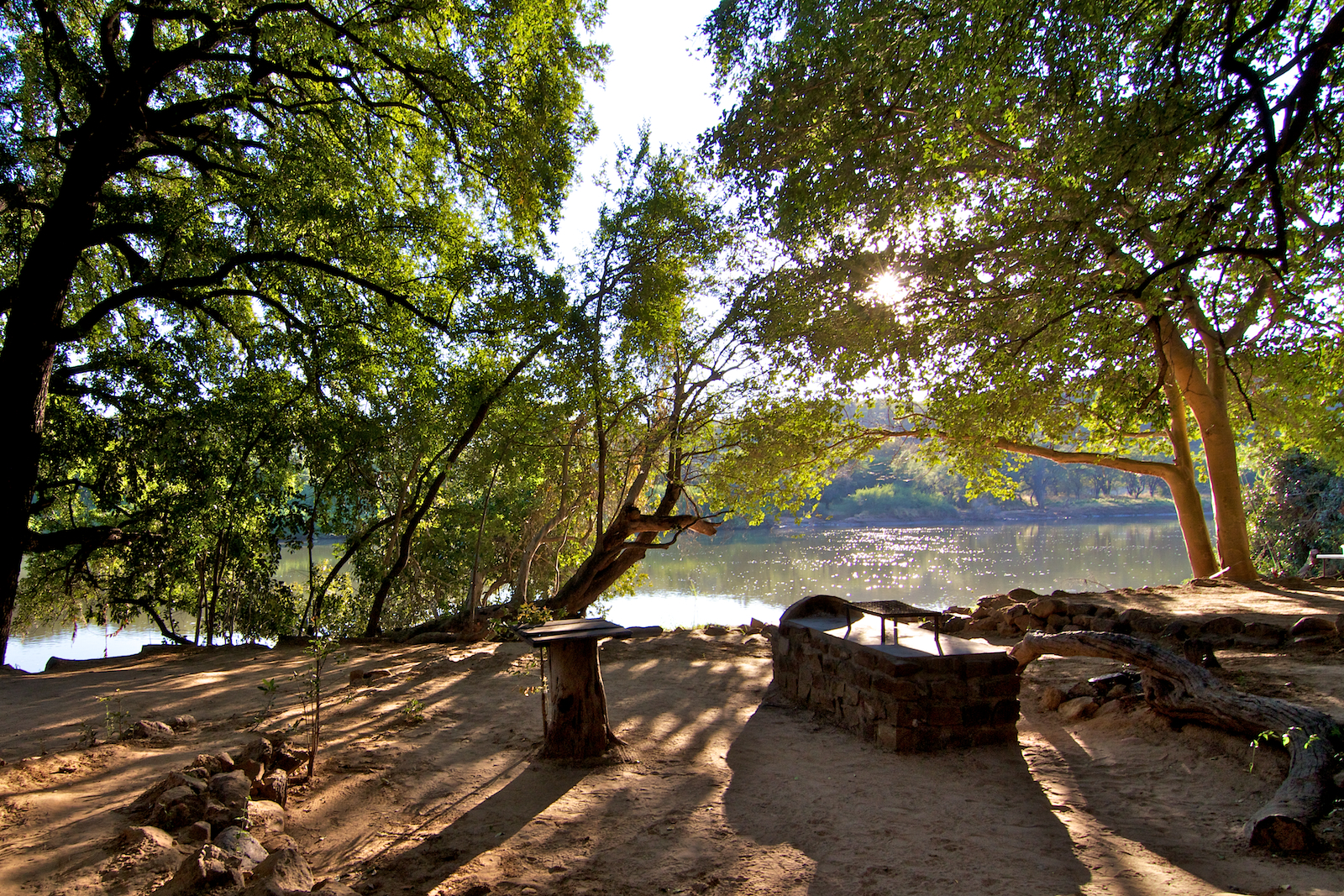 Just on the shoulder of the Kunene River 
