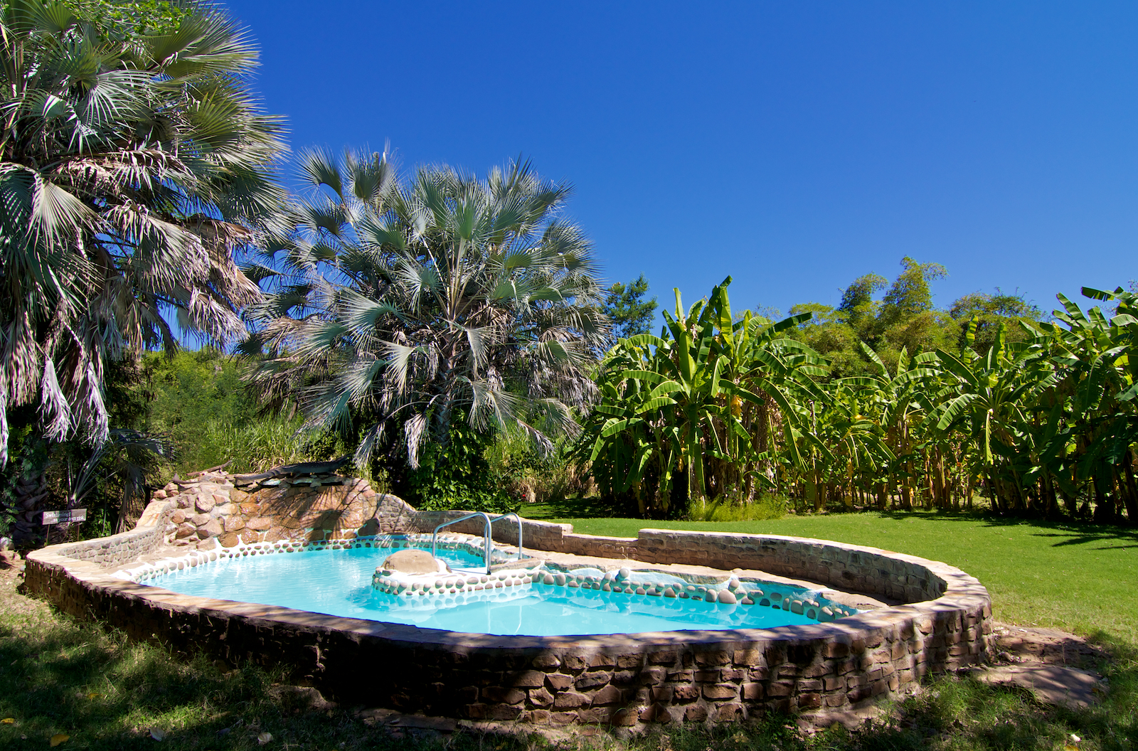 Sparkling pool to beat the heat of Kaokoland 