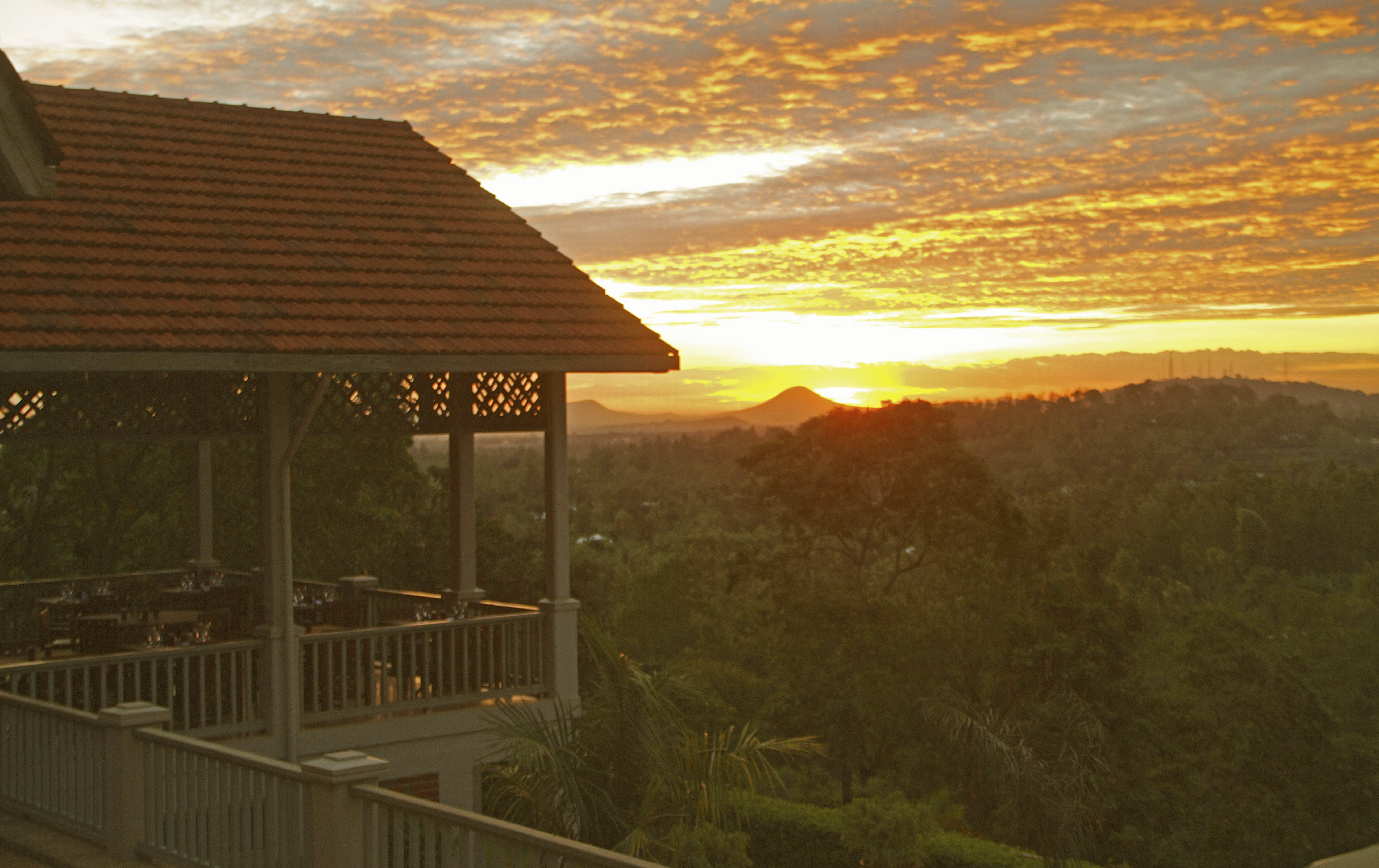 Sunset at the Restaurant